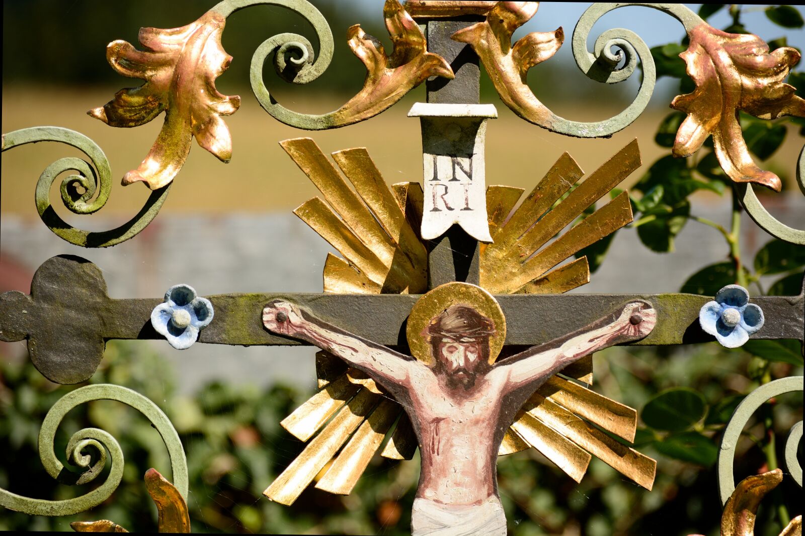 Nikon D7100 sample photo. Cross, wrought iron, art photography