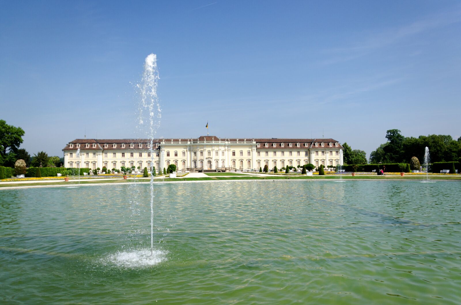 Nikon D5100 sample photo. Castle, ludwigsburg germany, baroque photography
