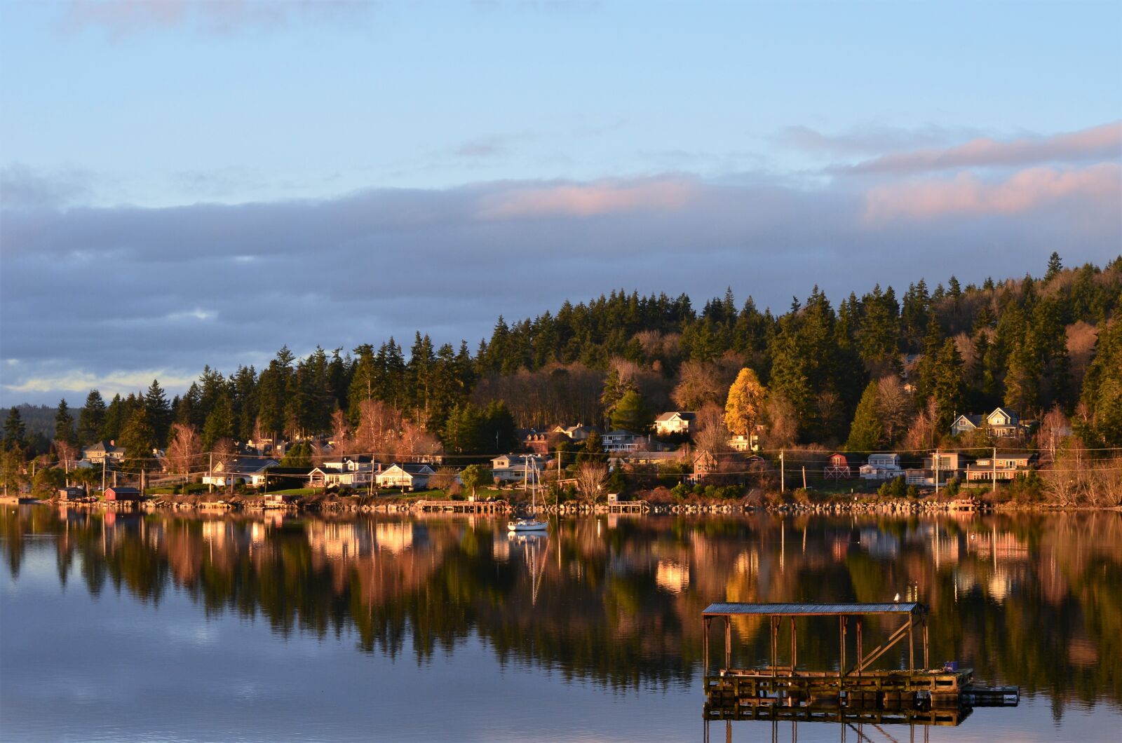 Nikon D5100 sample photo. Waterfront, sunset, fall photography