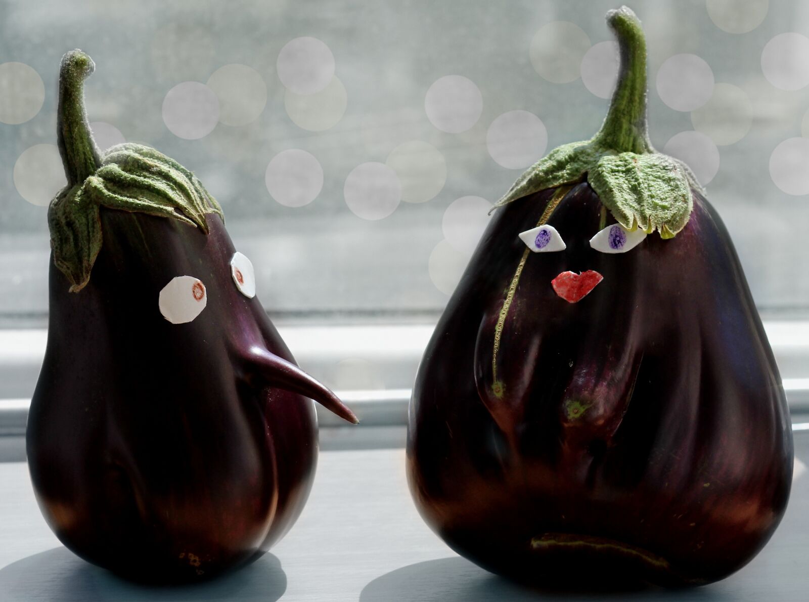 Canon EOS 700D (EOS Rebel T5i / EOS Kiss X7i) sample photo. Eggplants, funny, pair photography