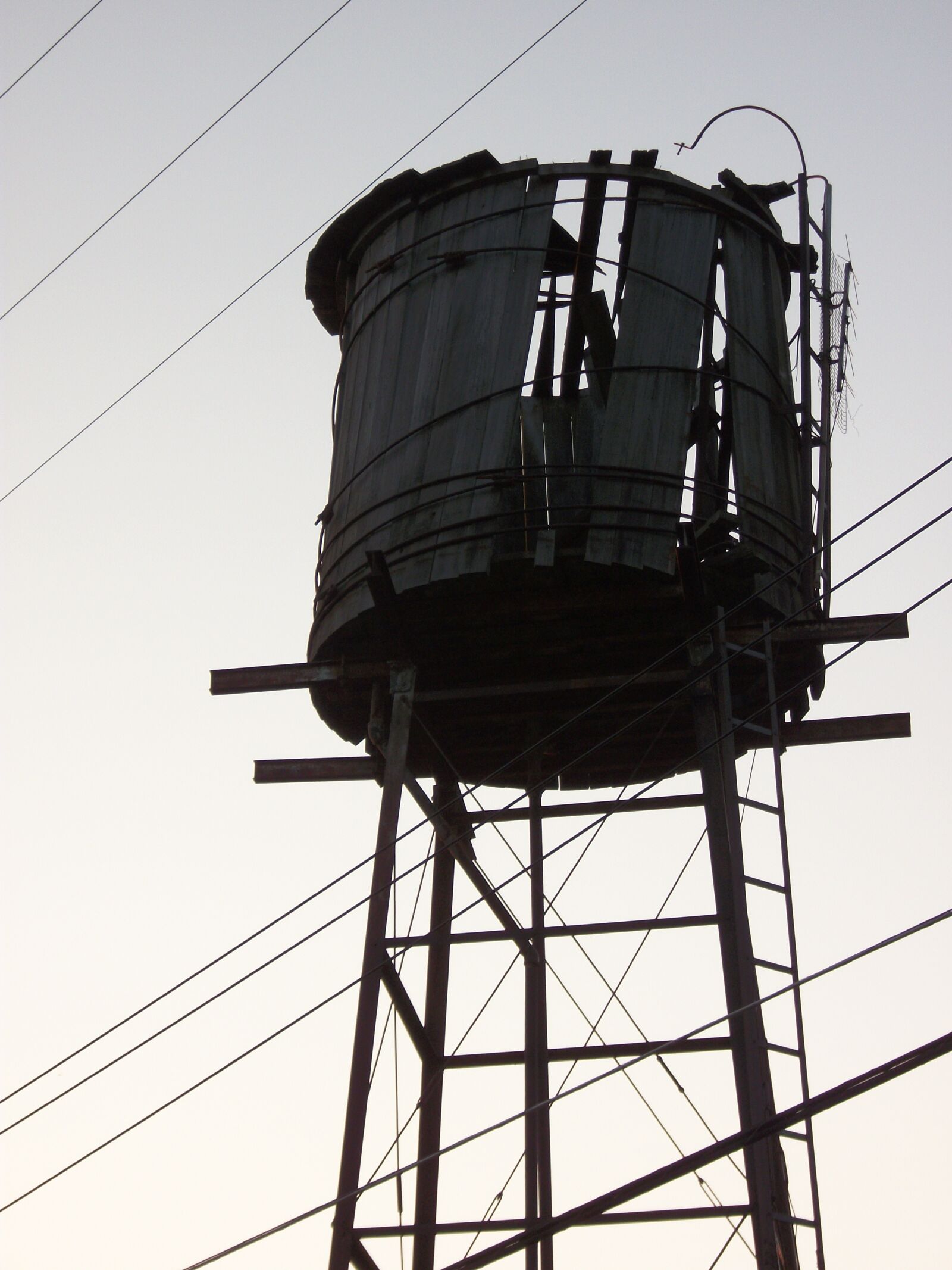 Kodak EASYSHARE C182 DIGITAL CAMERA sample photo. Water tower, dawn, power photography