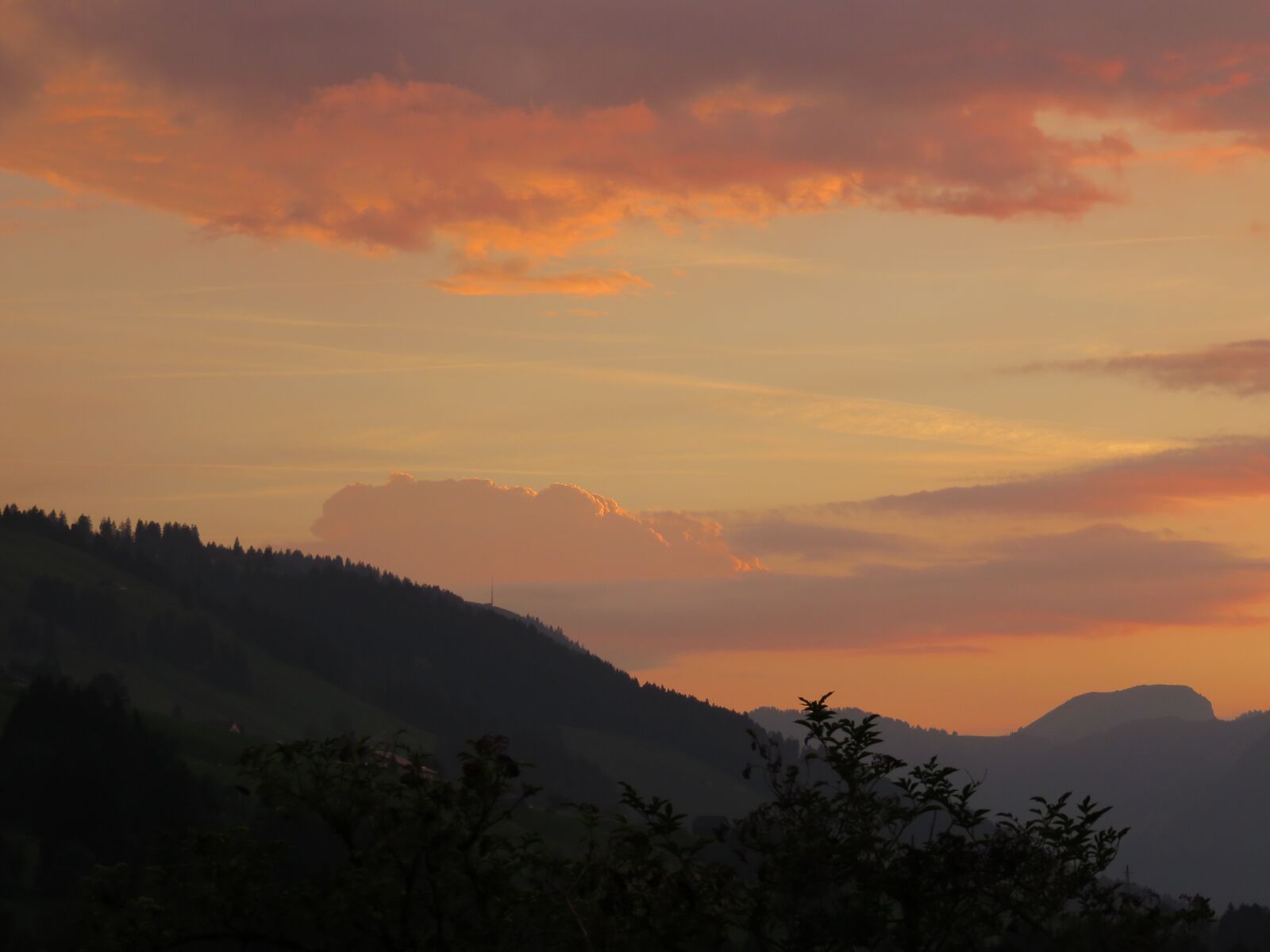 Canon PowerShot SX710 HS sample photo. Switzerland, mountains, sunset photography