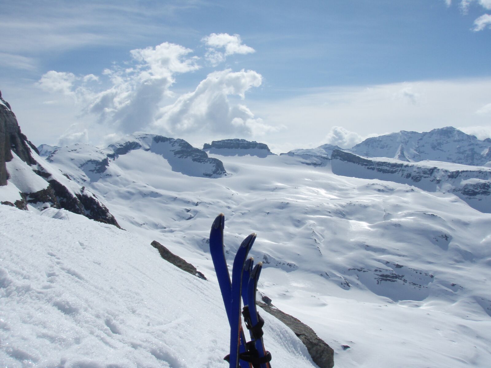 Olympus u770SW,S770SW sample photo. Snow, backcountry skiiing, winter photography