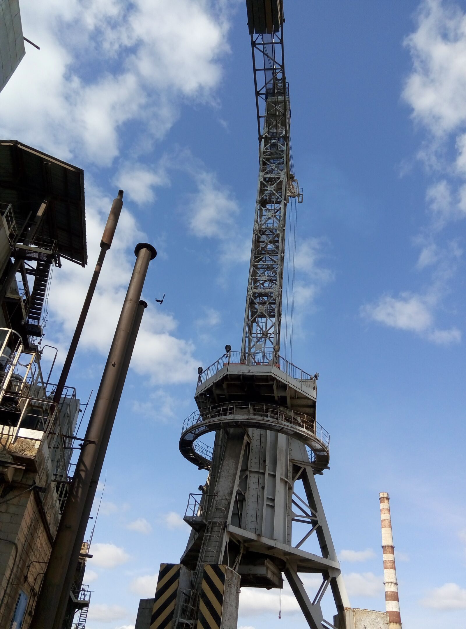 Meizu m2 note sample photo. Tower crane, factory, industrial photography
