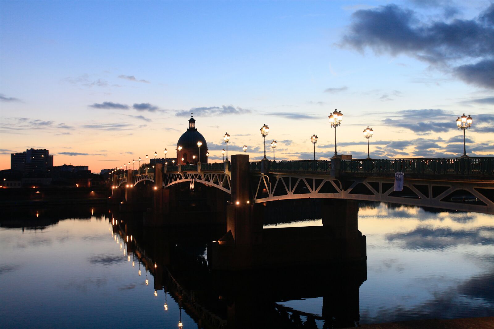 Canon EOS 5D Mark II sample photo. Bridge, toulouse, canal photography