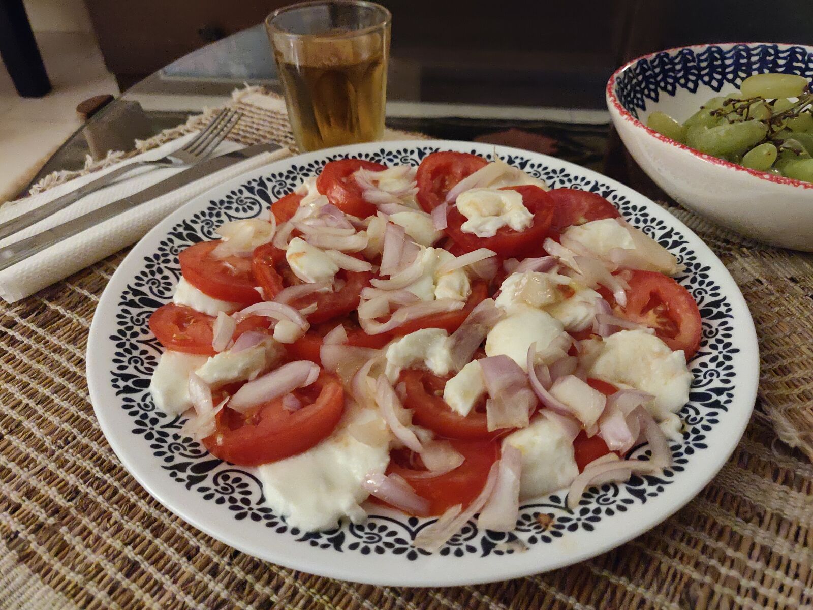 OnePlus A6010 sample photo. Italian salad, cheese, tomatoes photography