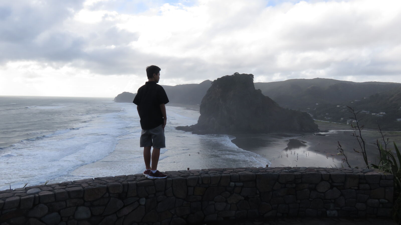 Canon PowerShot SX710 HS sample photo. Beach, boy, holidays, rock photography