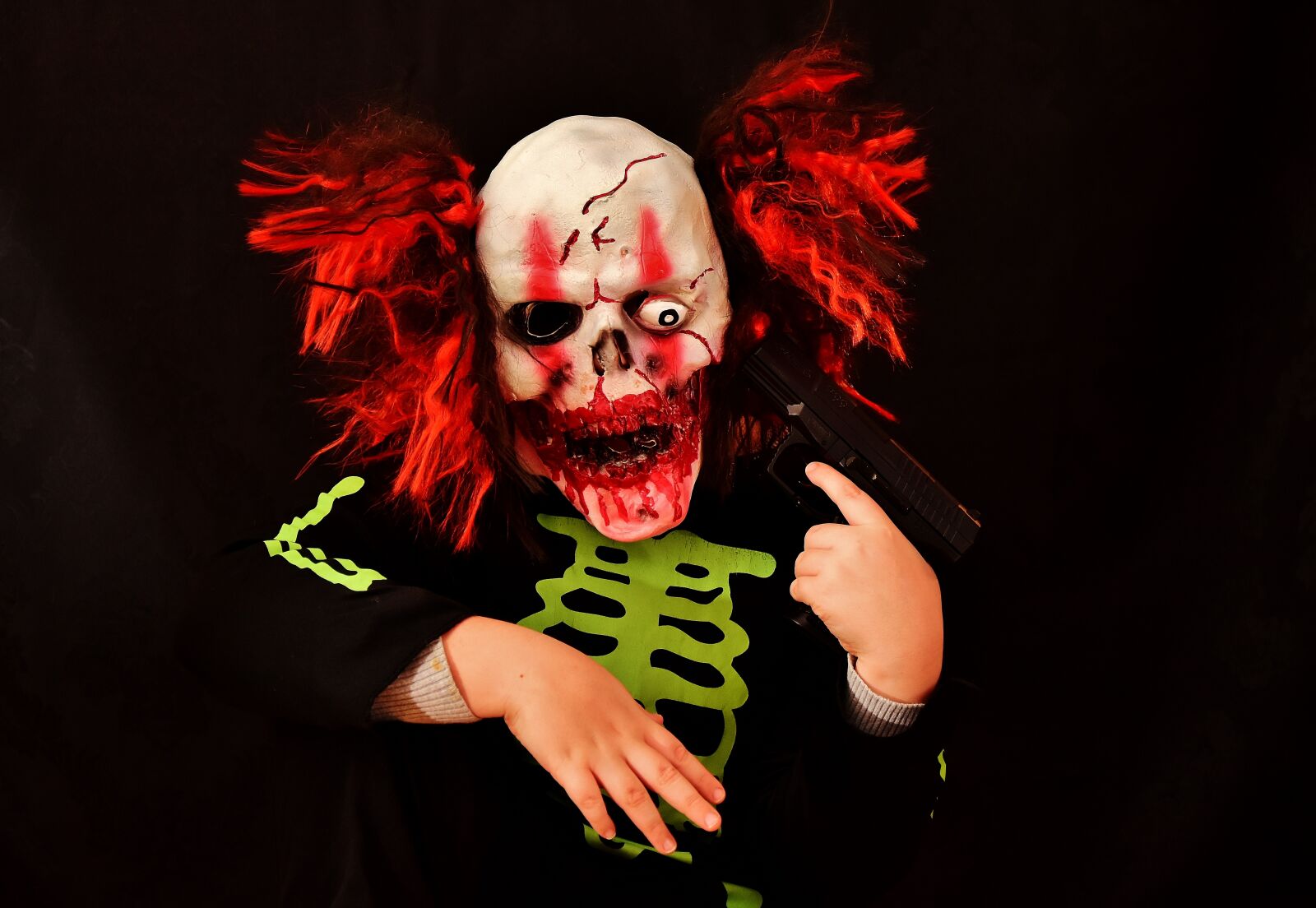 Nikon D7200 sample photo. Horror clown, halloween, mass photography