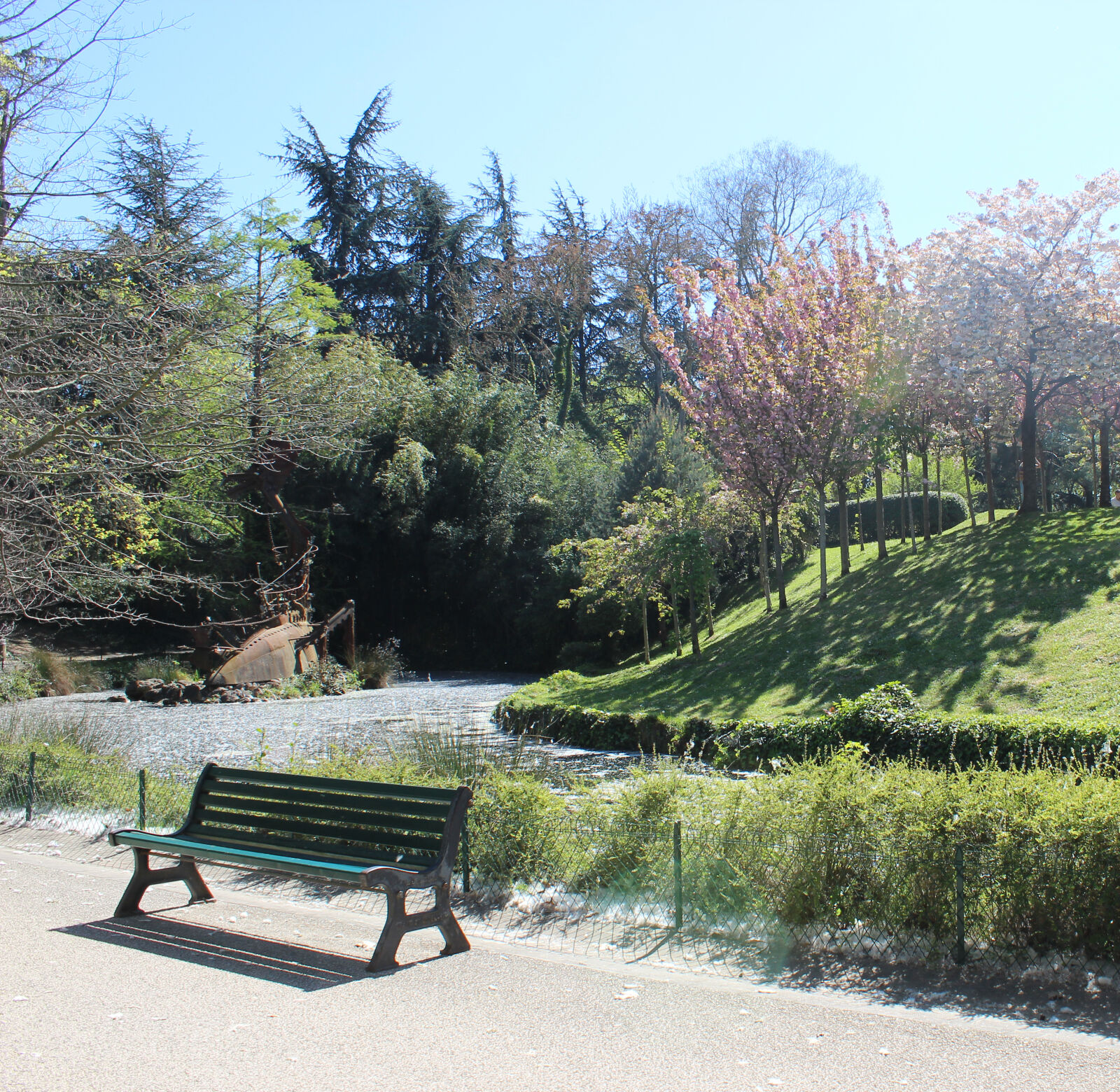 Canon EOS 600D (Rebel EOS T3i / EOS Kiss X5) sample photo. Bench, color, colorful, garden photography