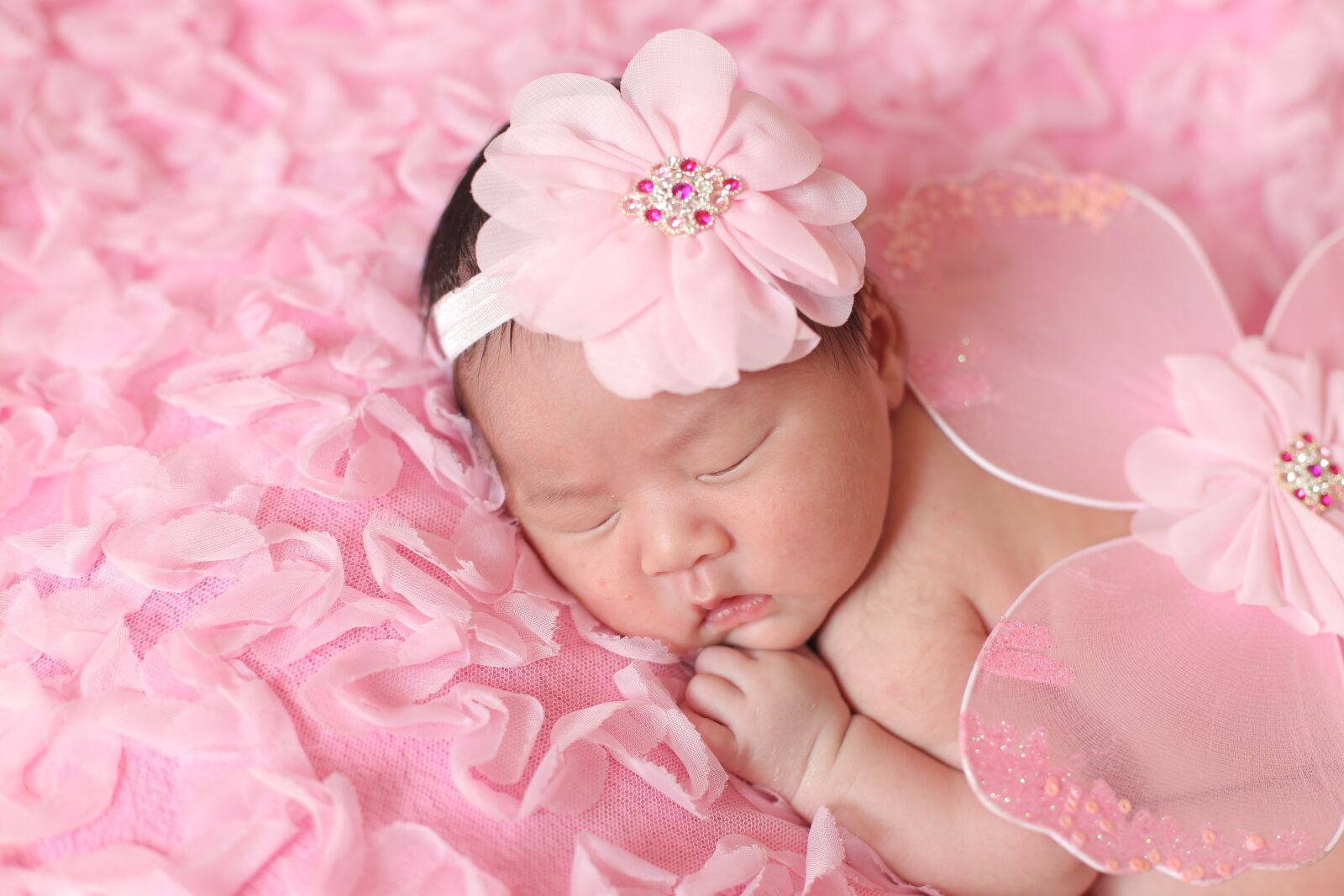 Canon EOS 6D + Canon EF 50mm F1.4 USM sample photo. Baby, pink, little angel photography