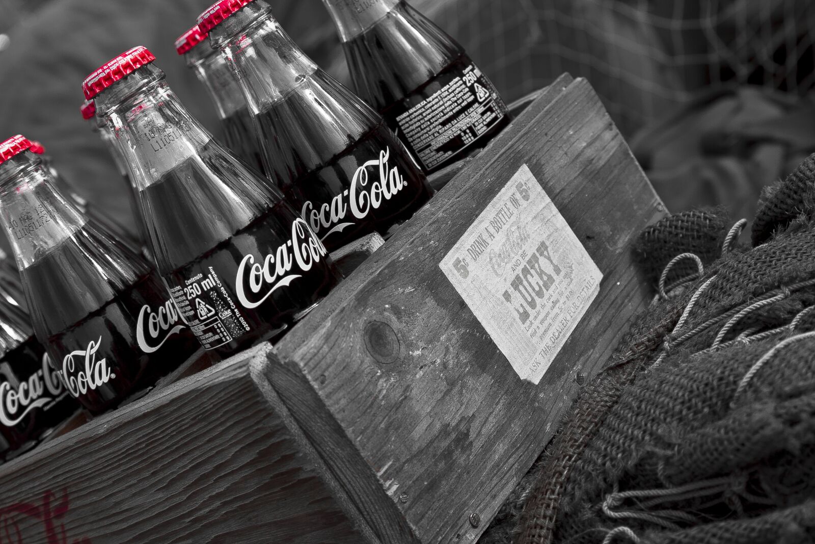 Canon EOS 60D + Canon EF 24-105mm F4L IS USM sample photo. Coca cola, drink, bottle photography