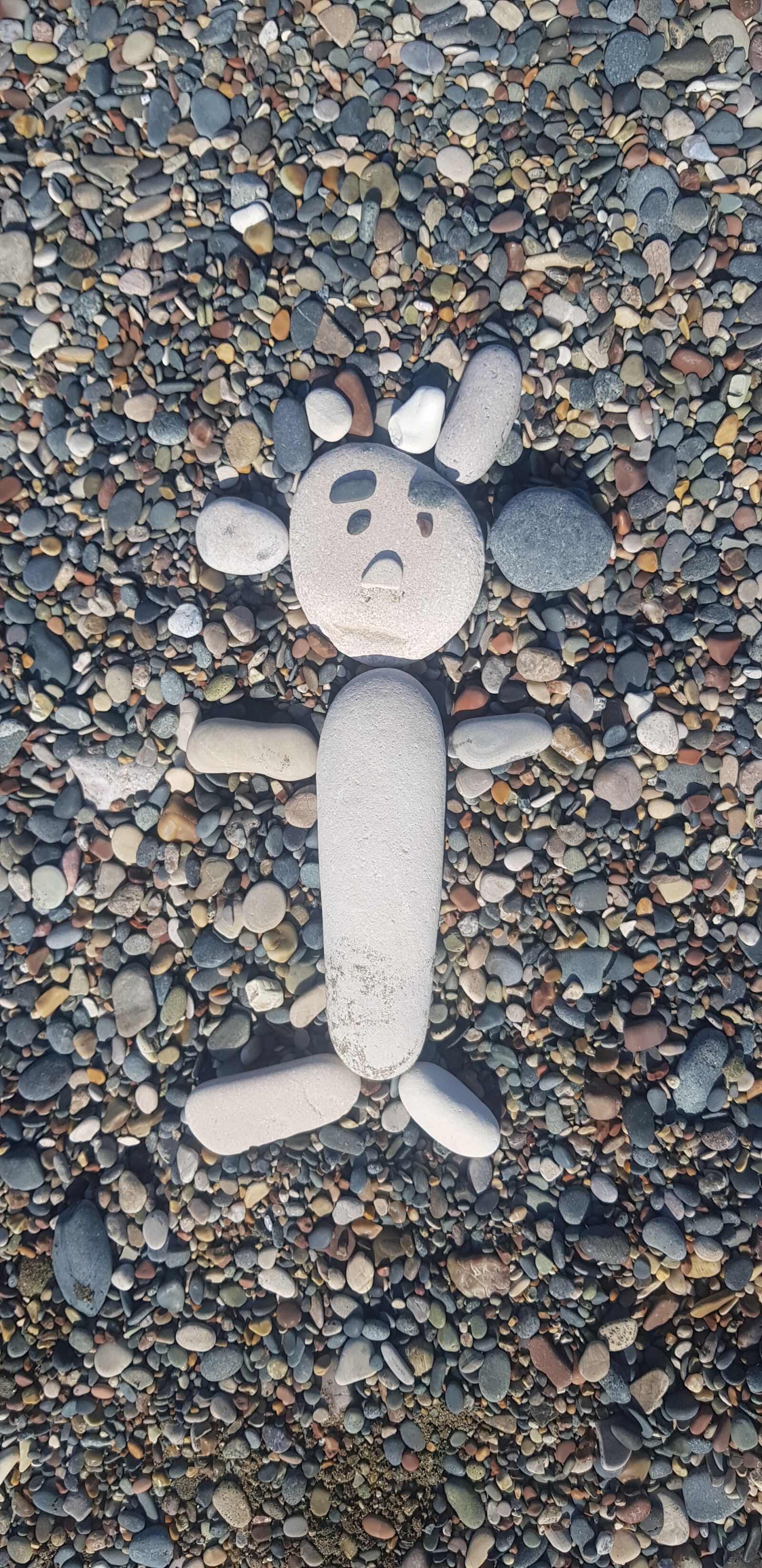 Samsung Galaxy S8 sample photo. Stone, man, figure photography