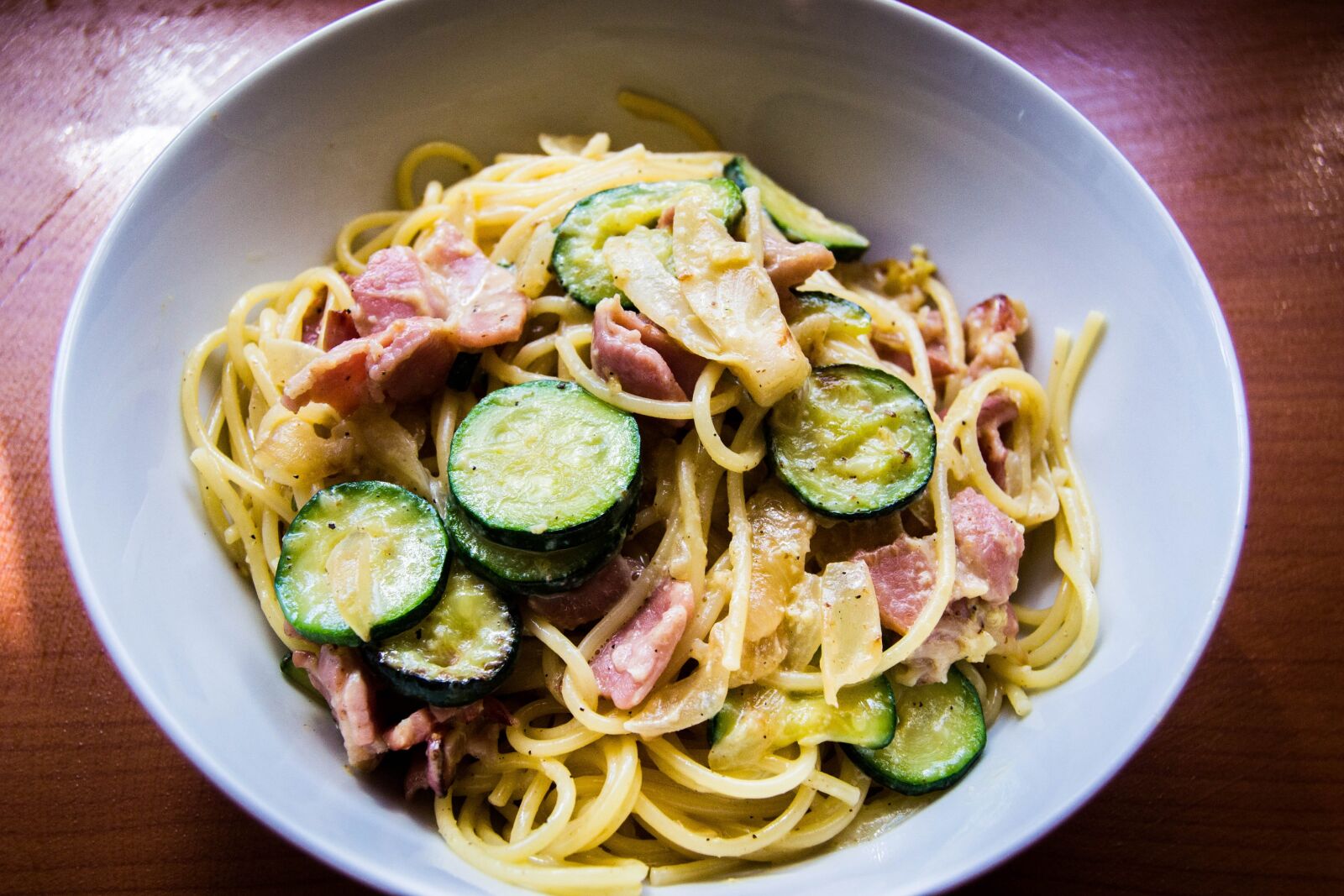Nikon D3100 sample photo. Pasta, food, carbonara photography