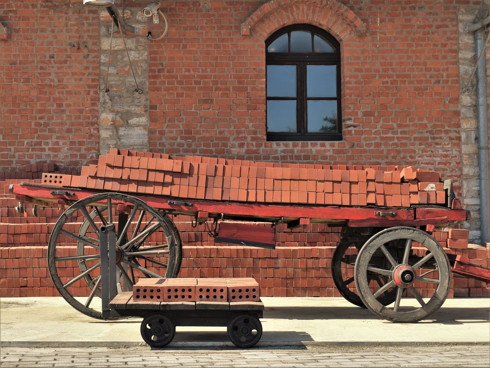 Nikon D3300 sample photo. Cart, old factory, industrial photography