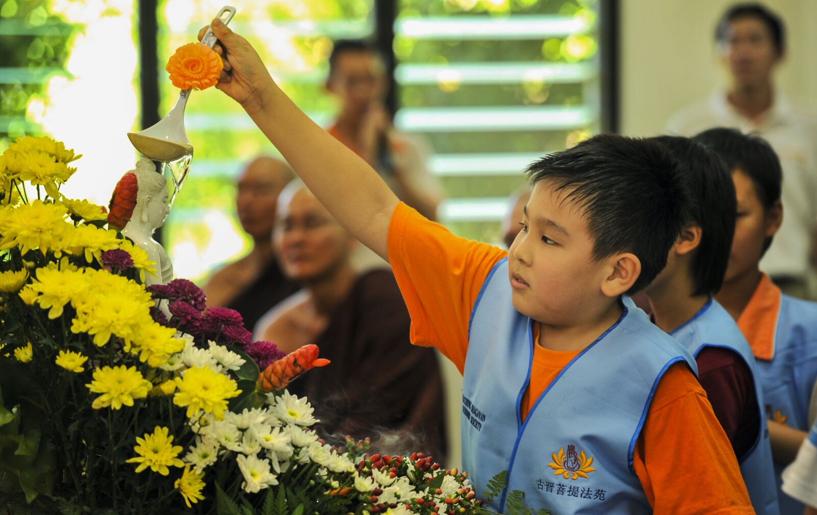Nikon D3 sample photo. Theravada buddhism, bathing buddha photography