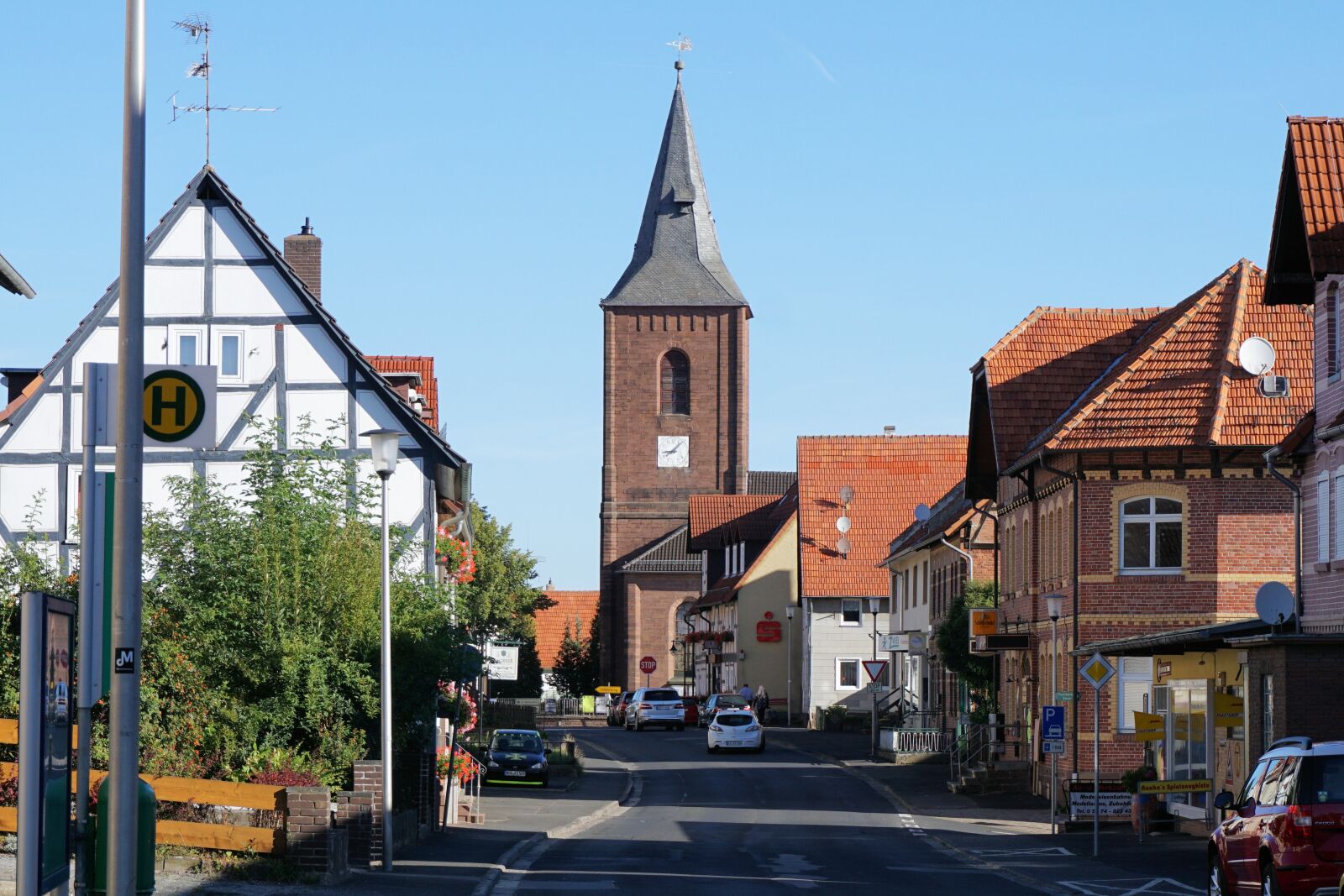 Sony a6000 sample photo. Calden, road, church photography