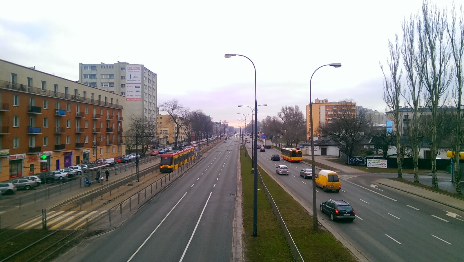 HTC ONE MINI sample photo. Lamps, street, tram photography