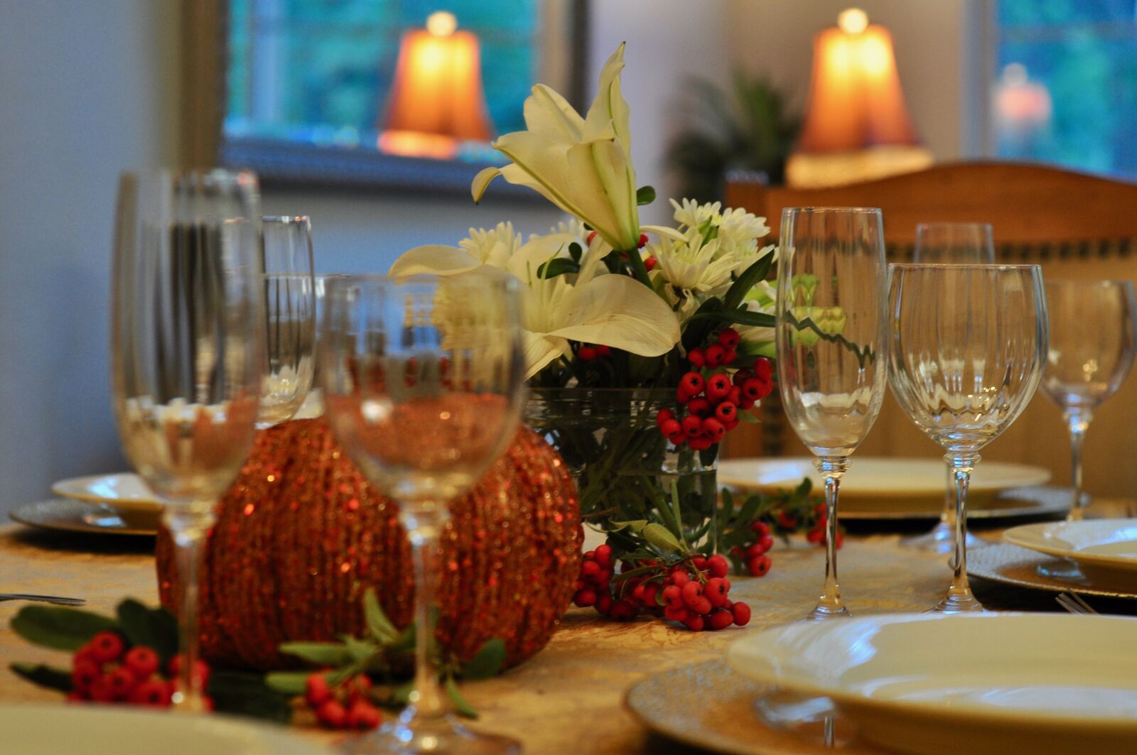 Nikon D90 sample photo. Thanksgiving table, holidays, thanksgiving photography