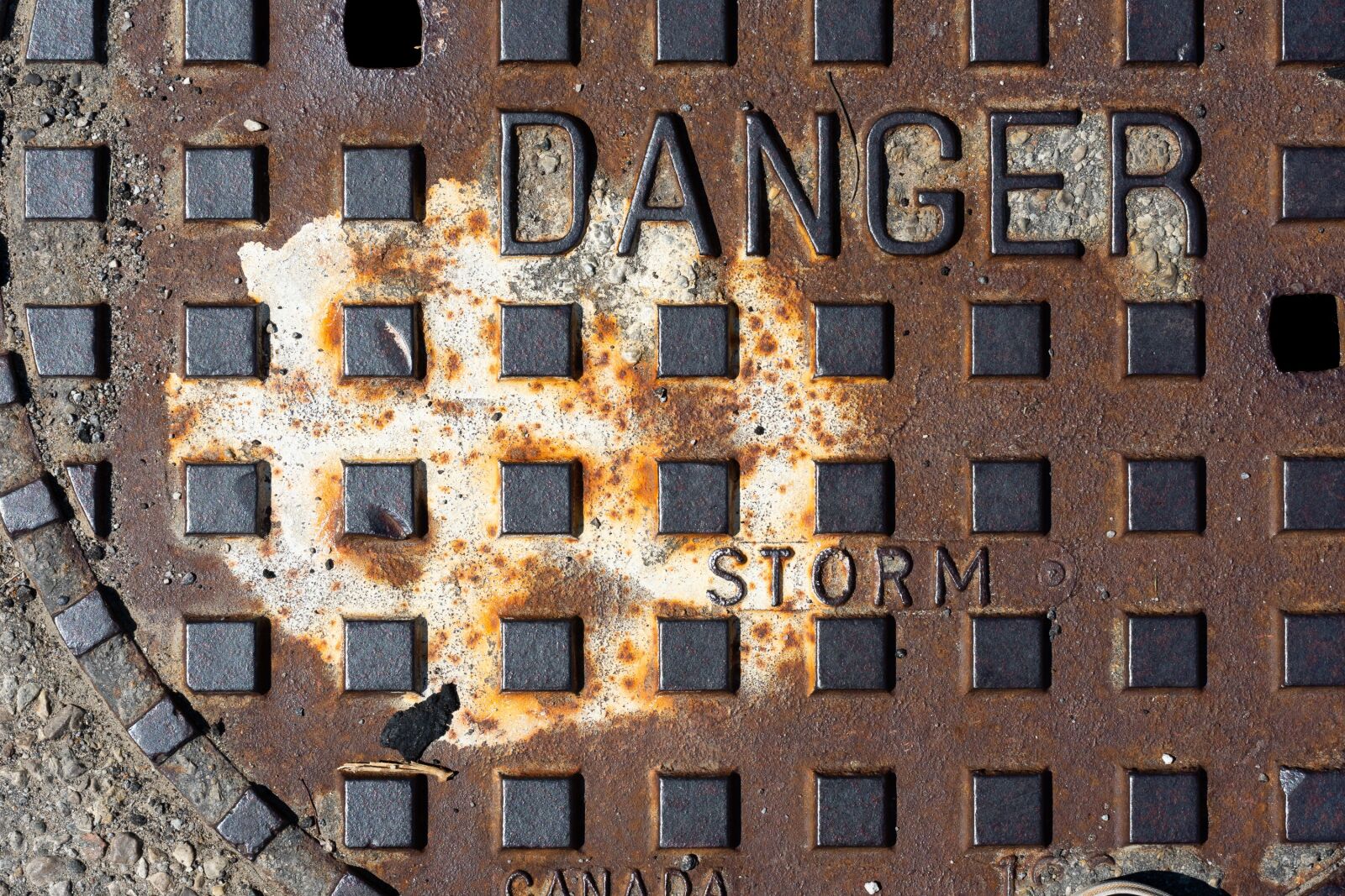 Nikon D7200 sample photo. Storm drain cover, urban photography