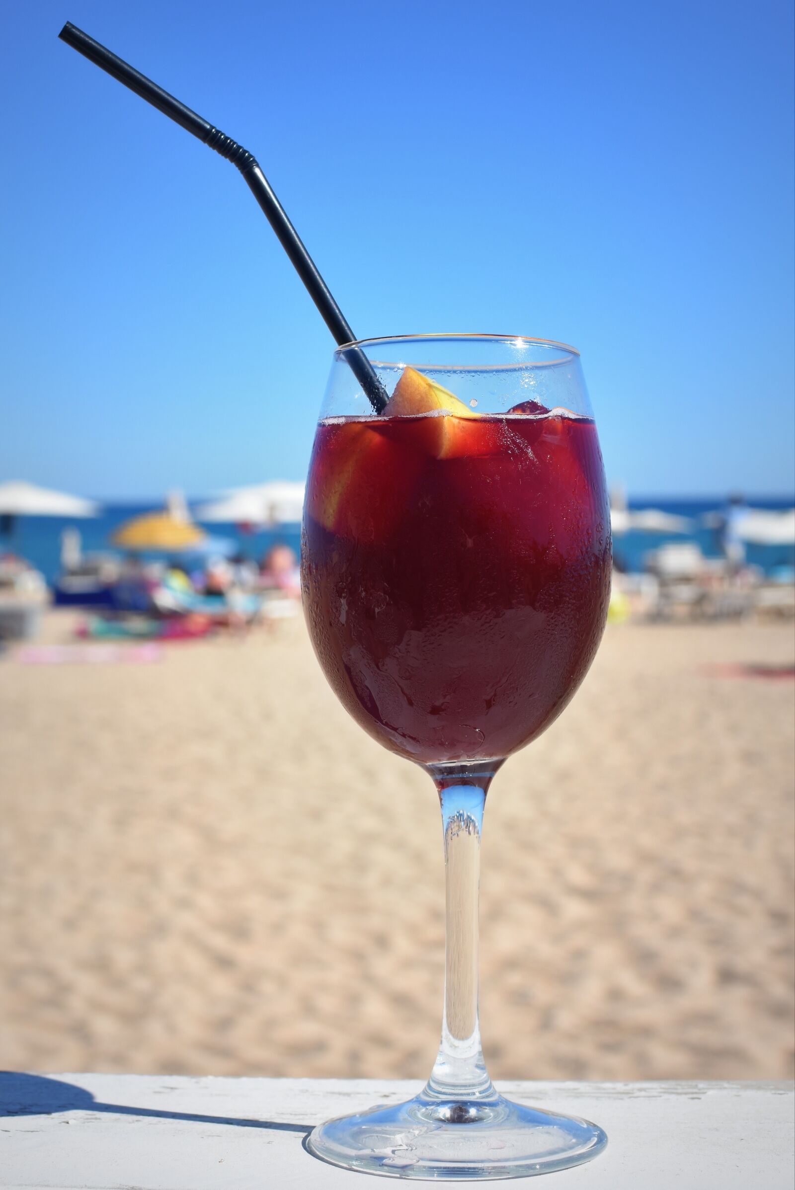 Nikon D7200 sample photo. Sangria, wine, straw photography