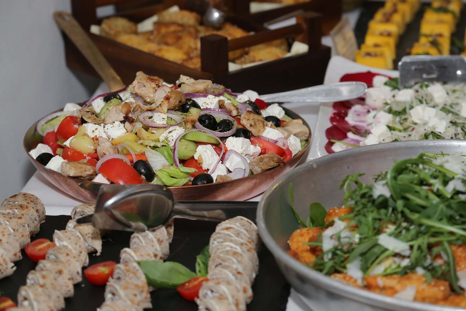 Canon EF 24-105mm F4L IS USM sample photo. Salad bar, appetite, buffet photography