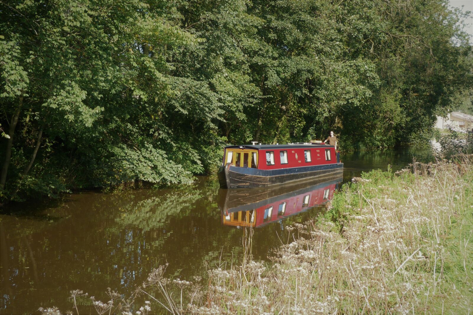 Panasonic Lumix DMC-FZ40 (Lumix DMC-FZ45) sample photo. Canal, boat, reflection photography