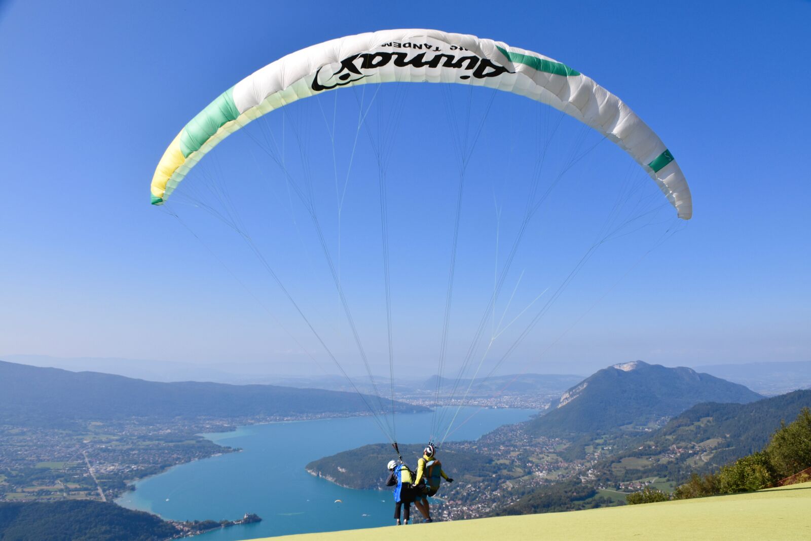Nikon D5600 sample photo. Paragliding, paraglider, lake annecy photography
