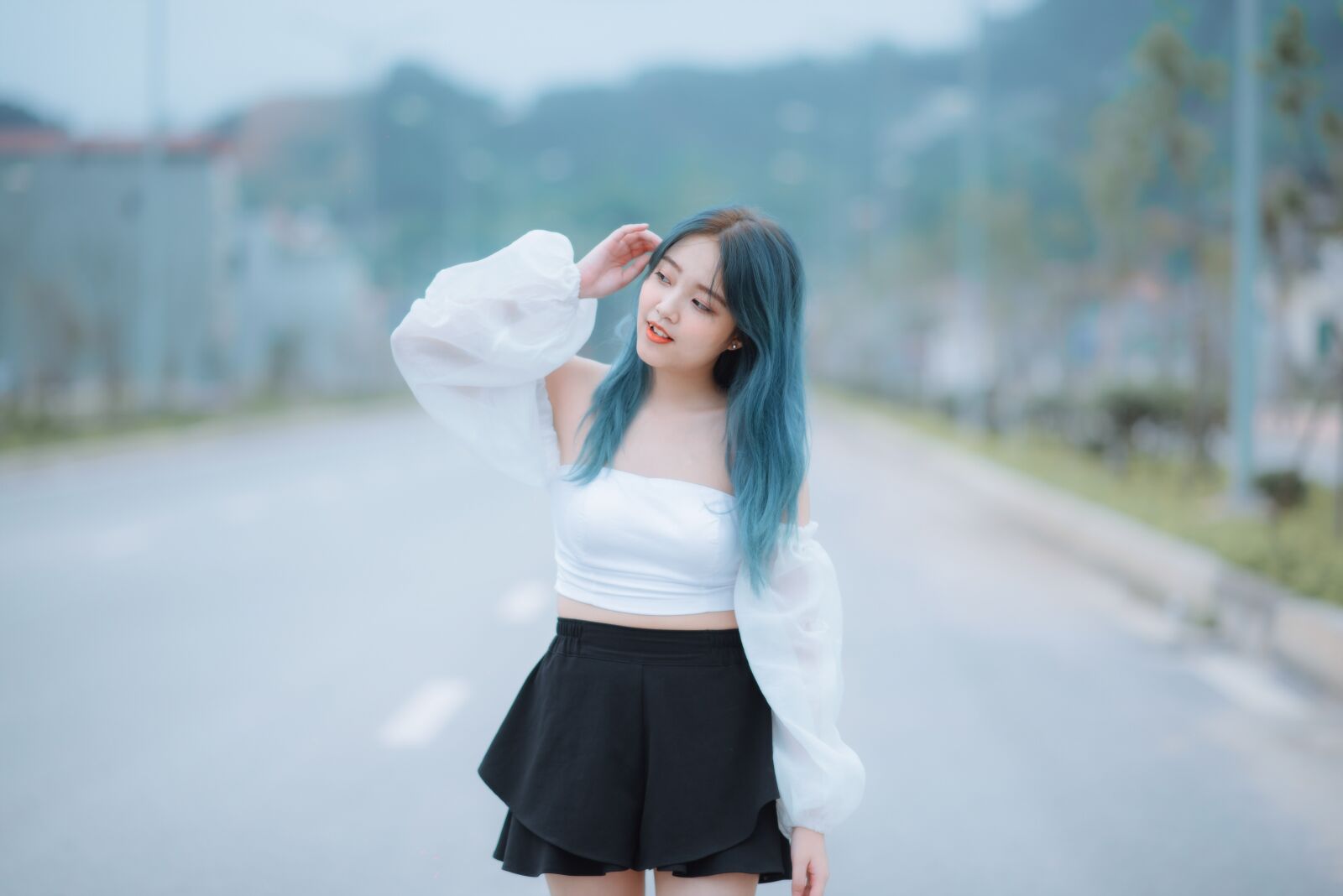 Nikon D750 sample photo. Girl, alone, hair photography