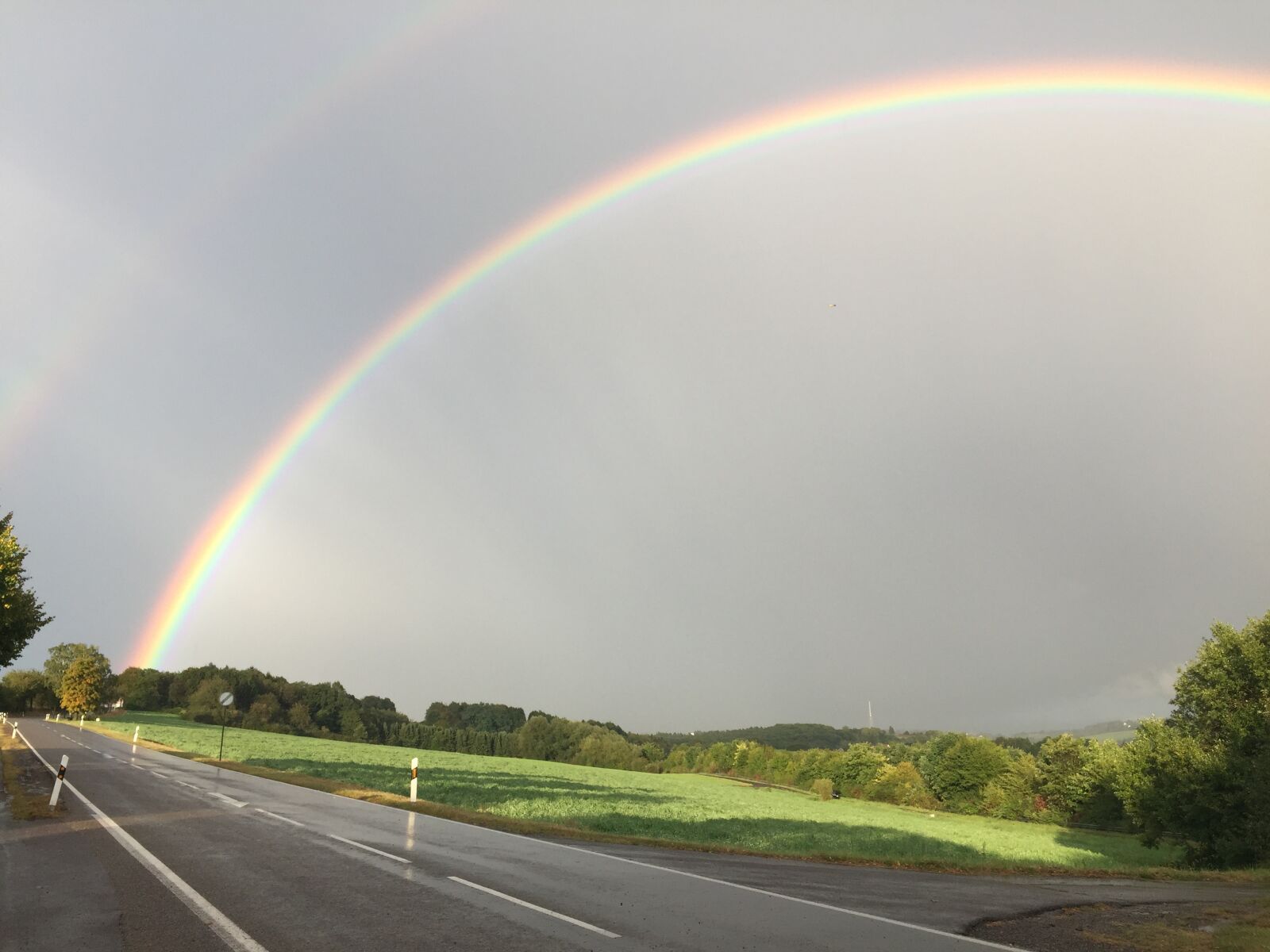 iPhone 6 Plus back camera 4.15mm f/2.2 sample photo. Rainbow, clouds, mood photography
