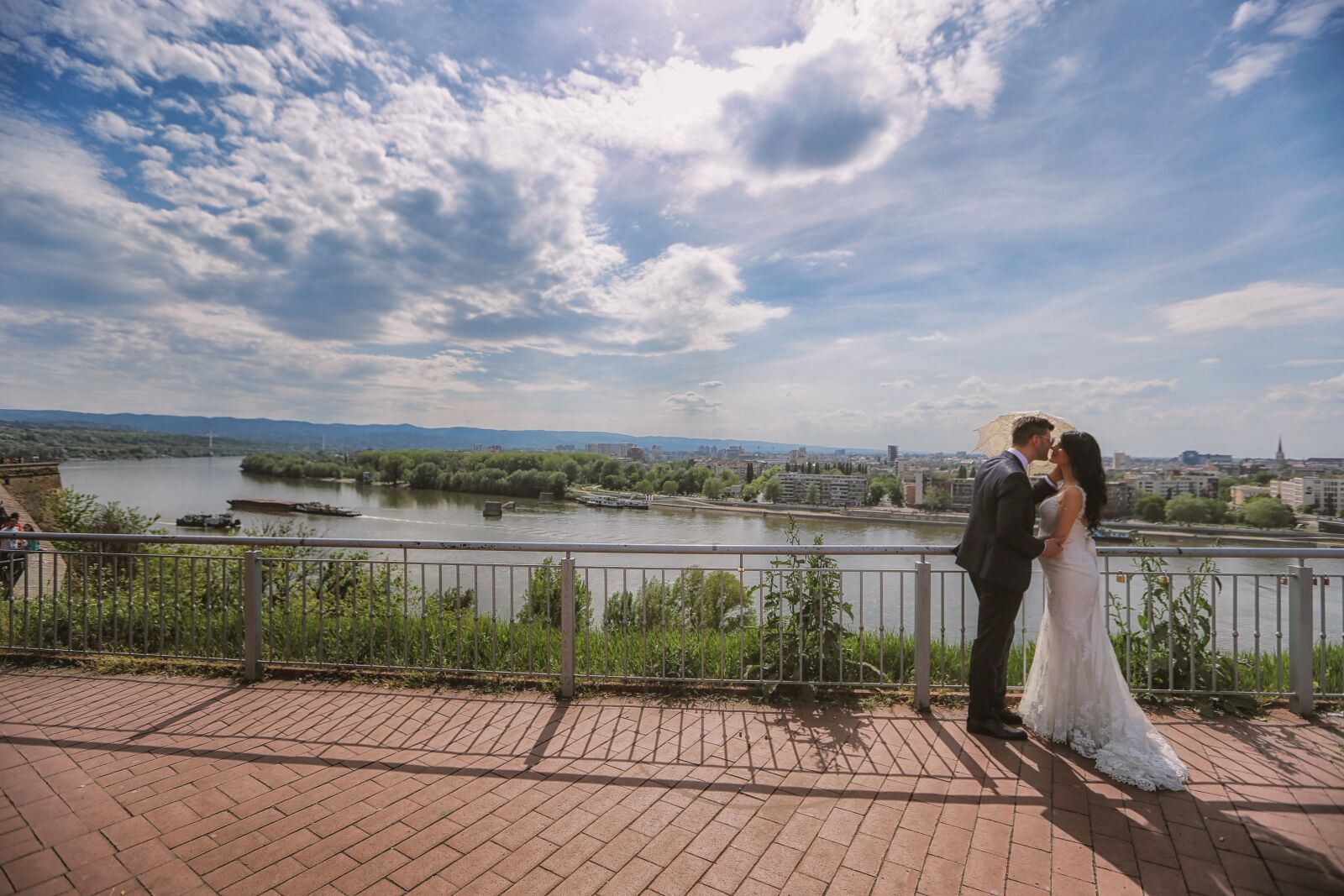 Canon EF 16-35mm F2.8L II USM sample photo. Groom, bride, wedding dress photography