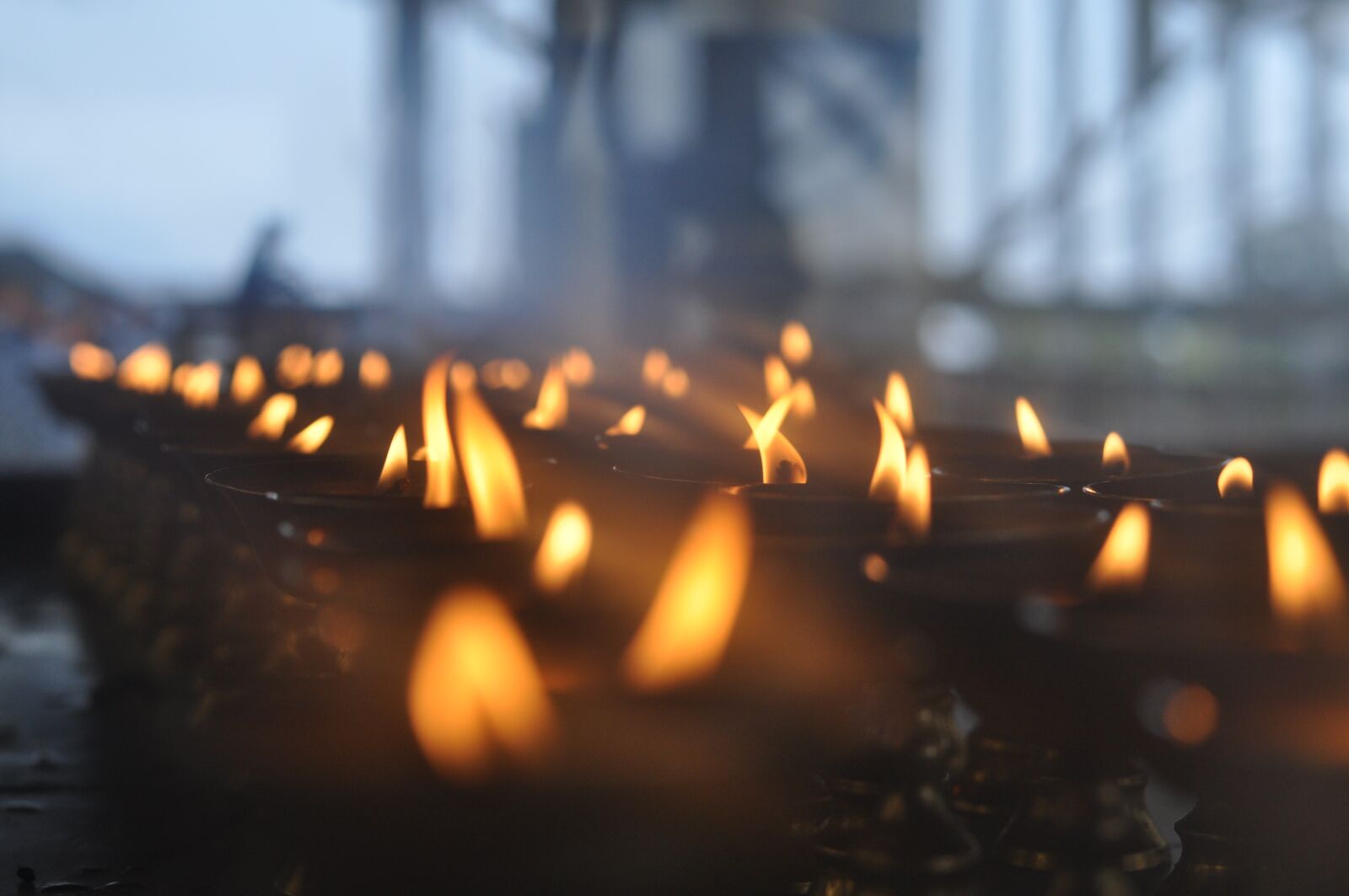 Nikon D5000 sample photo. Candles, religion, buddhist photography