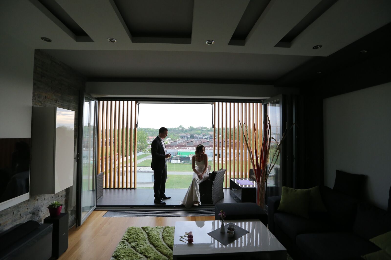 Canon EF 16-35mm F2.8L II USM sample photo. Apartment, groom, bride, luxury photography