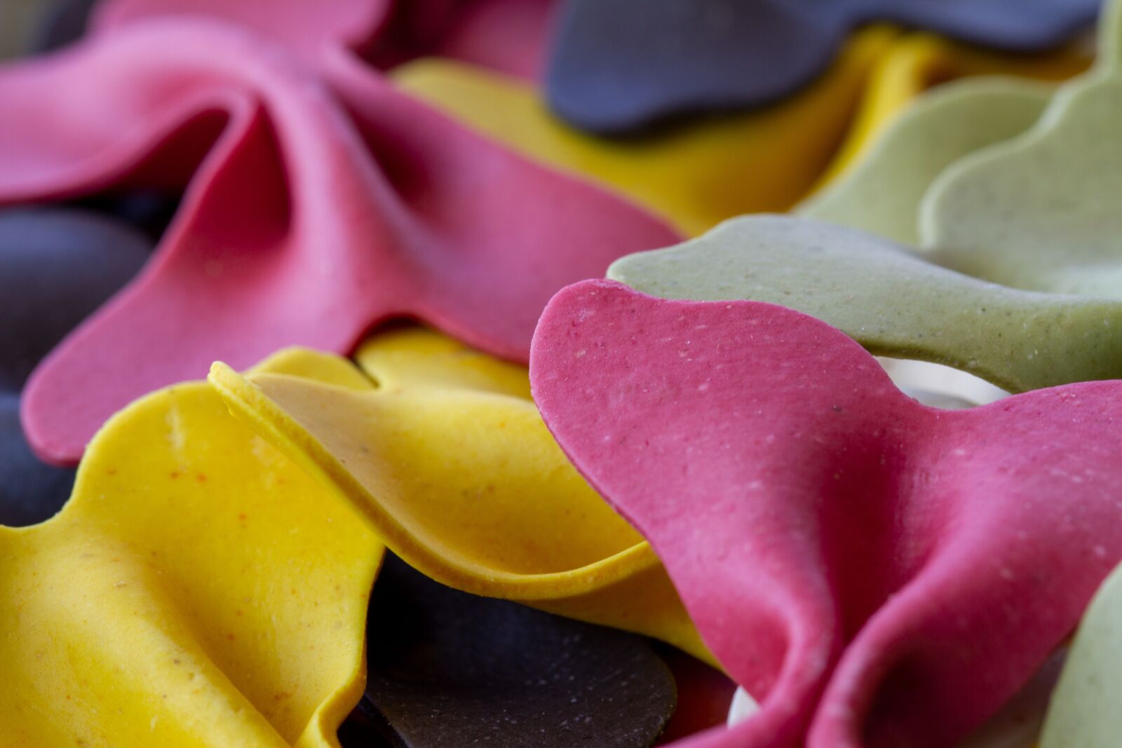 Canon EOS 7D sample photo. Farfalle, colorful pasta, pasta photography