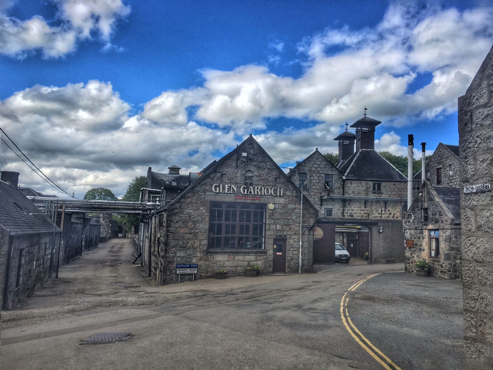 iPhone 6s back camera 4.15mm f/2.2 sample photo. Glengarioch, distillery, scotland photography