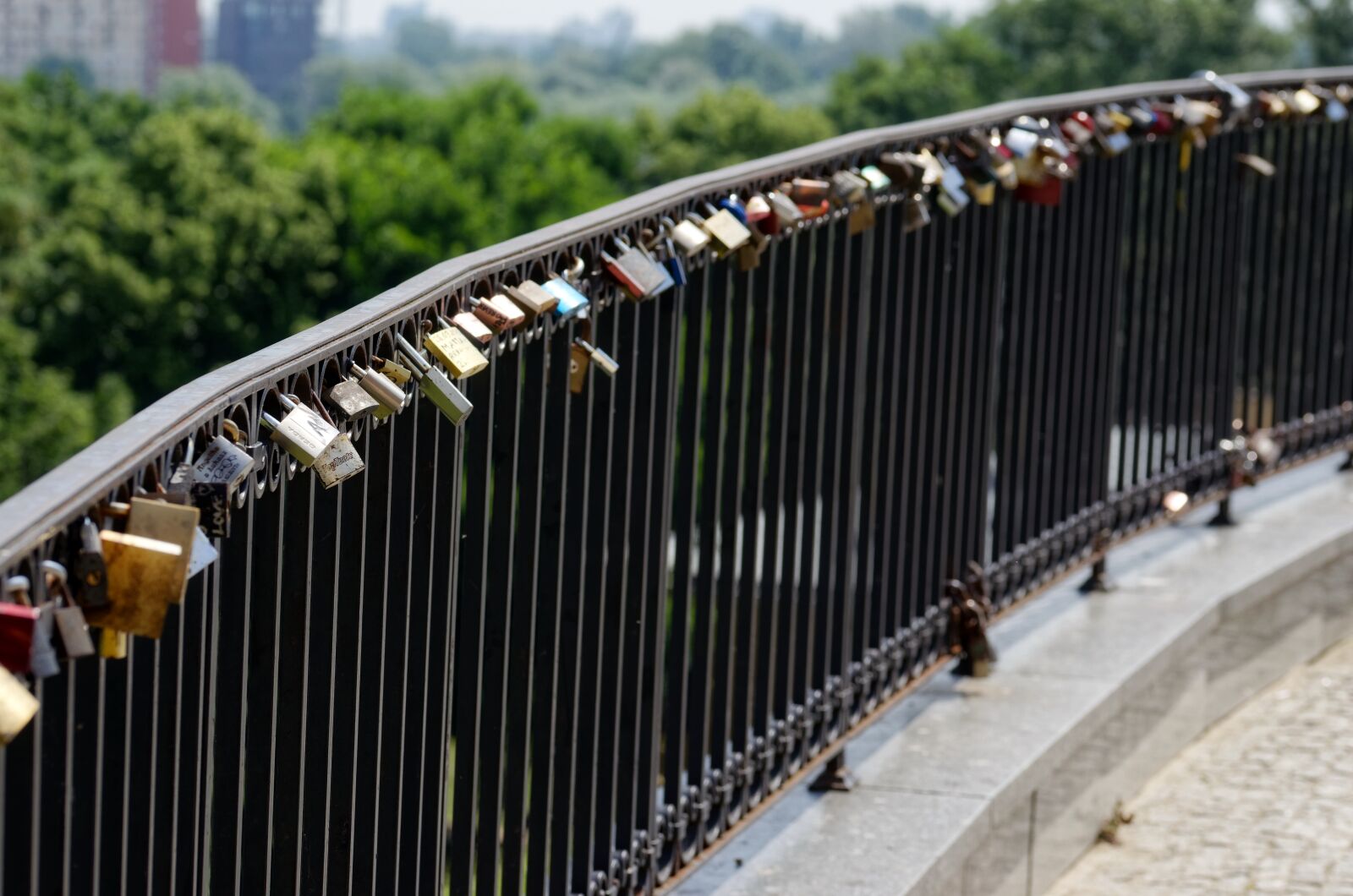 Nikon D5100 sample photo. Locks, fence, metallic photography
