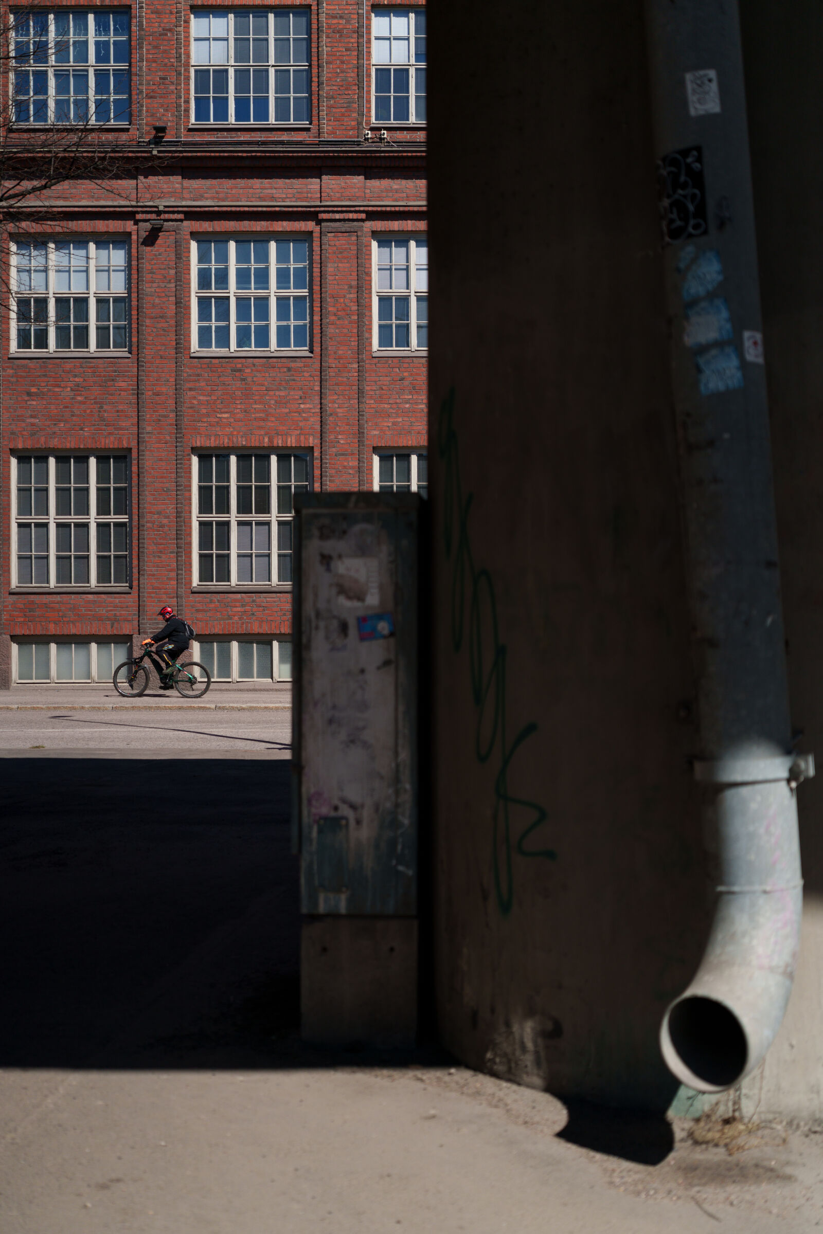 Sony a7R V sample photo. Shadow street photography