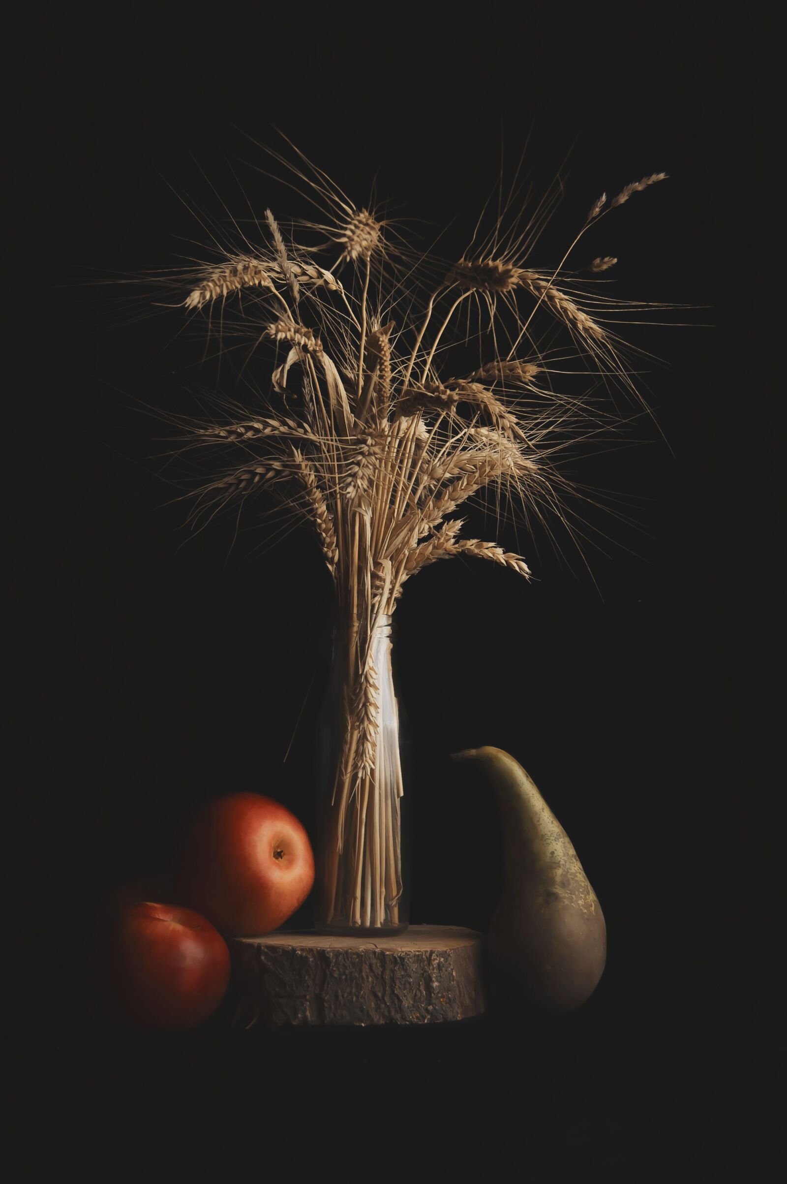 Nikon D40 sample photo. Wheat, apples, pear photography