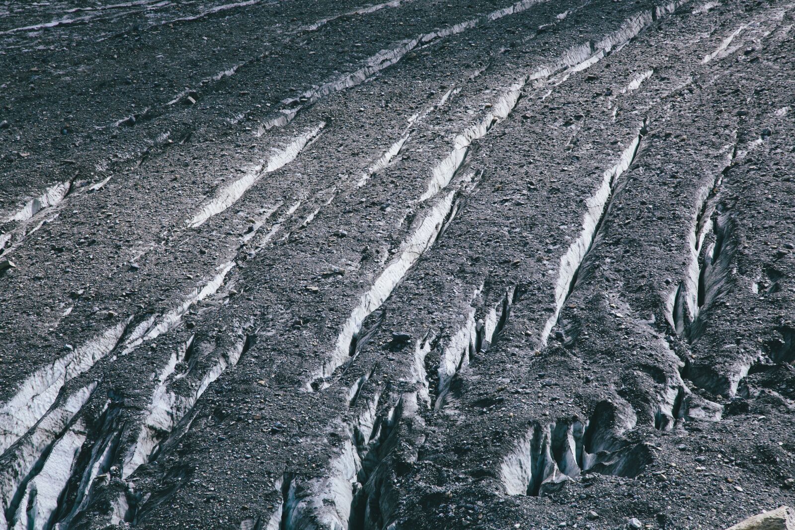 Canon EF 24-105mm F4L IS USM sample photo. Glacier, mountains, crevasses photography