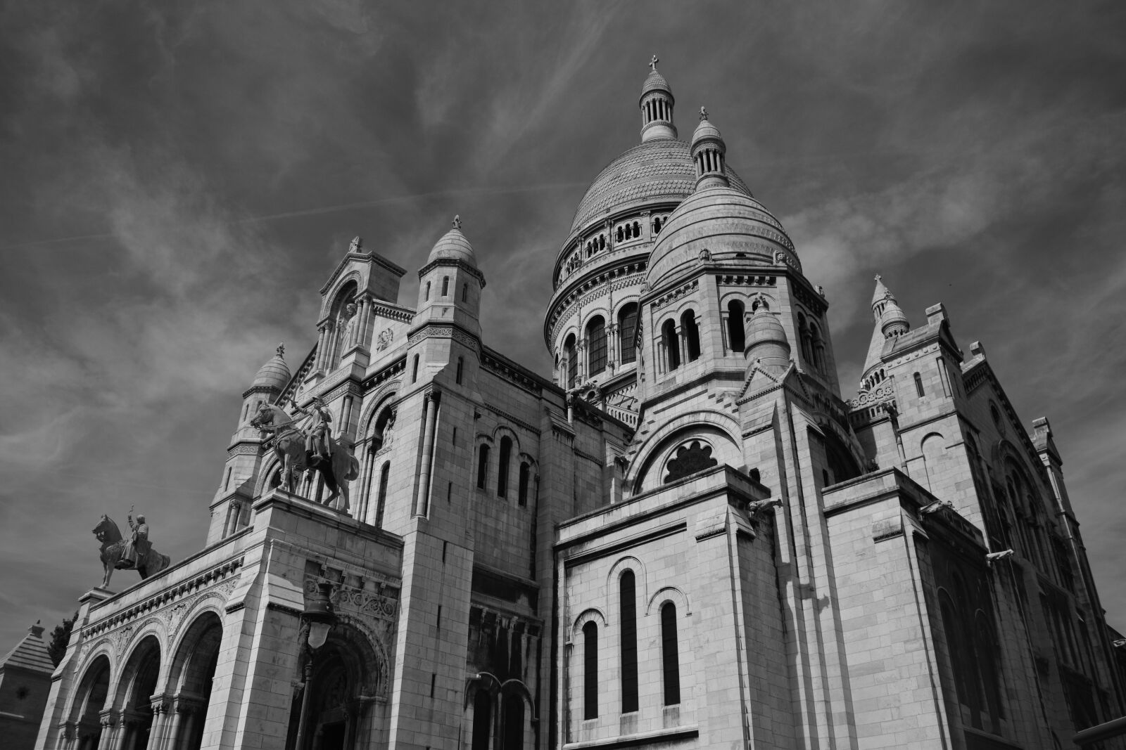 Nikon D5300 sample photo. Sacrecoeur, paris, black and photography