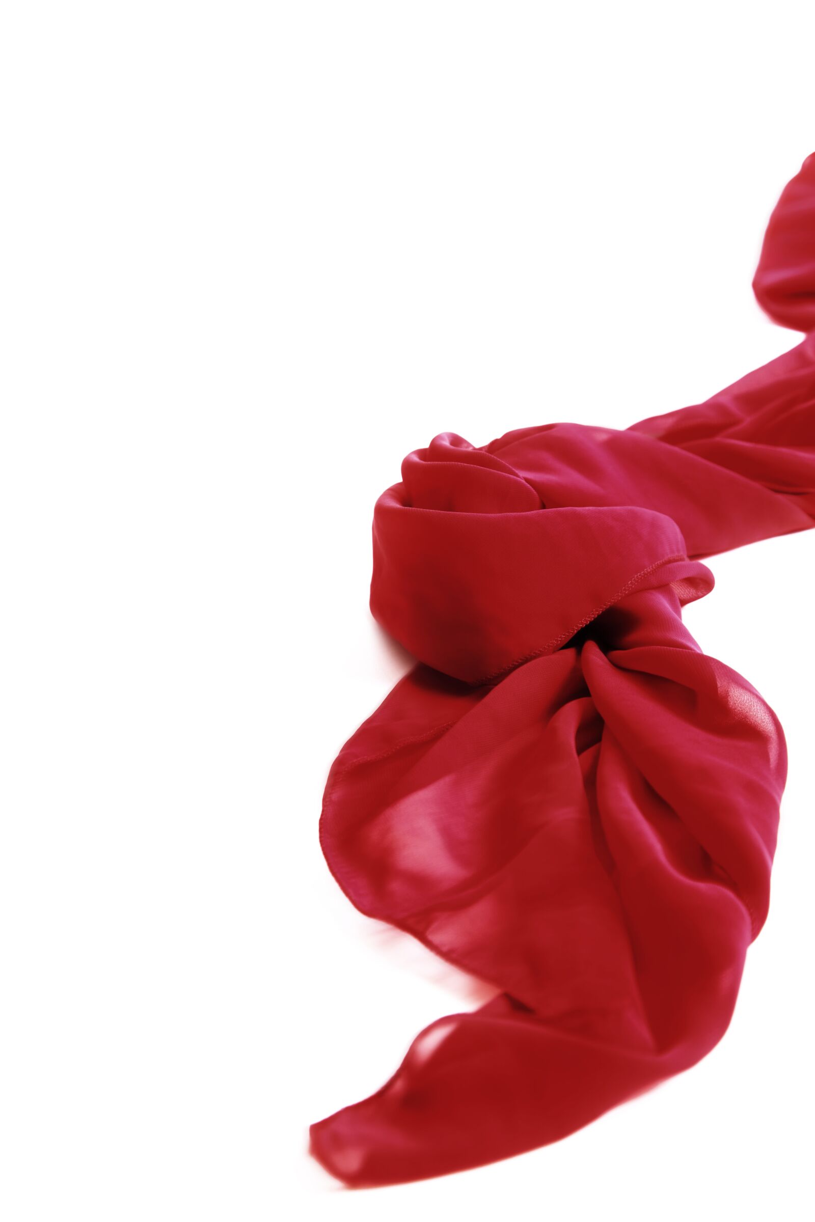 Canon EOS 5D Mark II sample photo. Red, silk, scarf photography