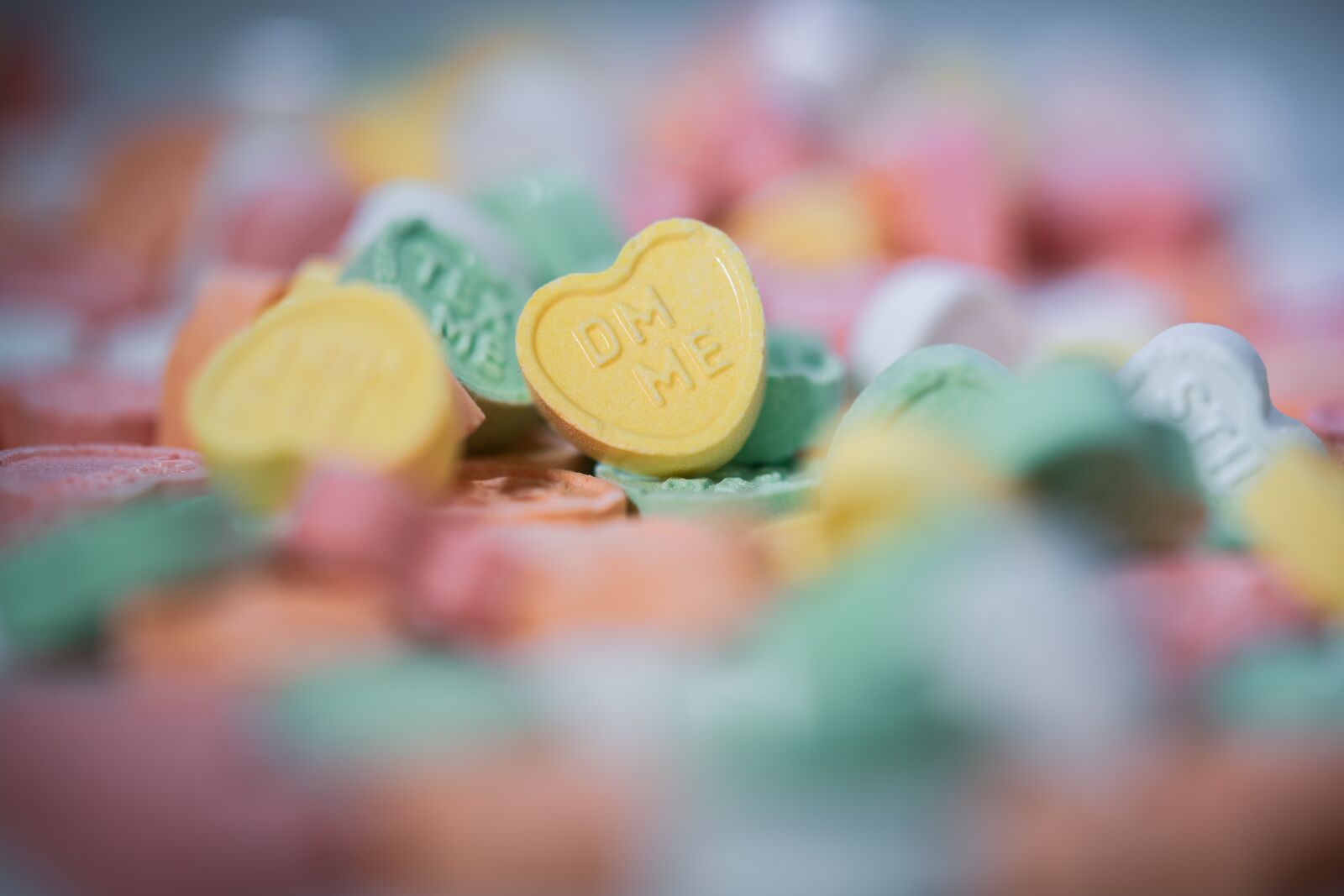 Tamron SP 90mm F2.8 Di VC USD 1:1 Macro sample photo. Hearts, candy, val photography
