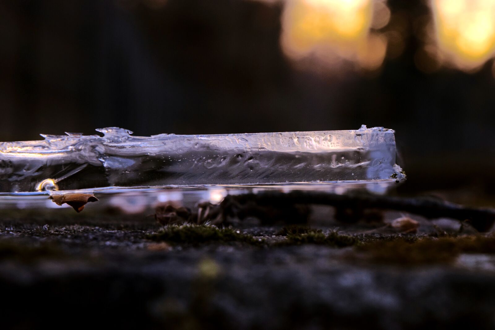 Nikon D3300 sample photo. Ice, sunset, transparent photography
