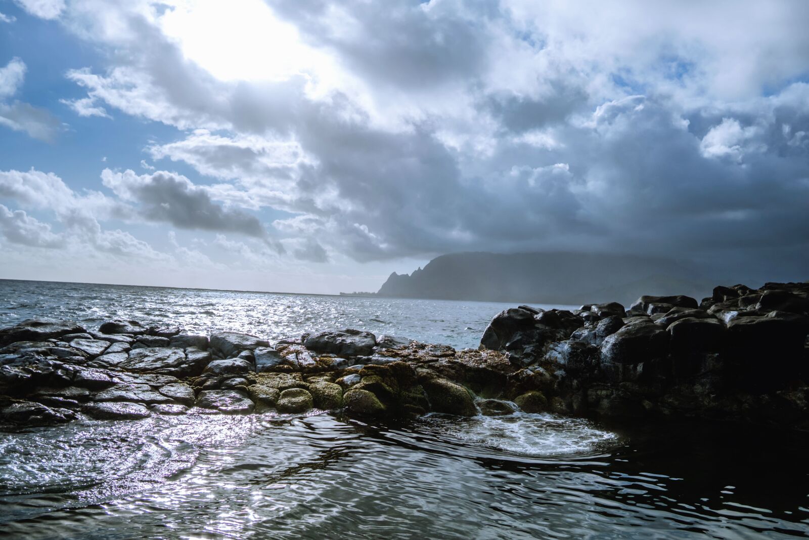 Sony a6300 sample photo. Mountain, sea, stones, rocks photography