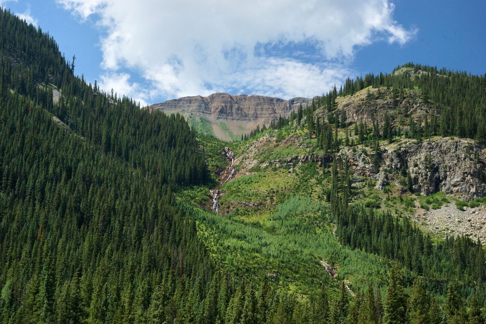 Sony SLT-A65 (SLT-A65V) sample photo. Mountain, landscape, waterfall photography