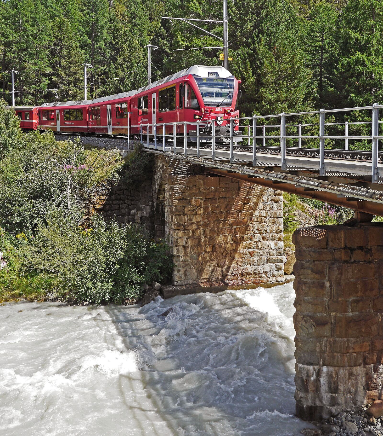 Panasonic Lumix DMC-GH3 sample photo. Switzerland, bernina railway, bridge photography