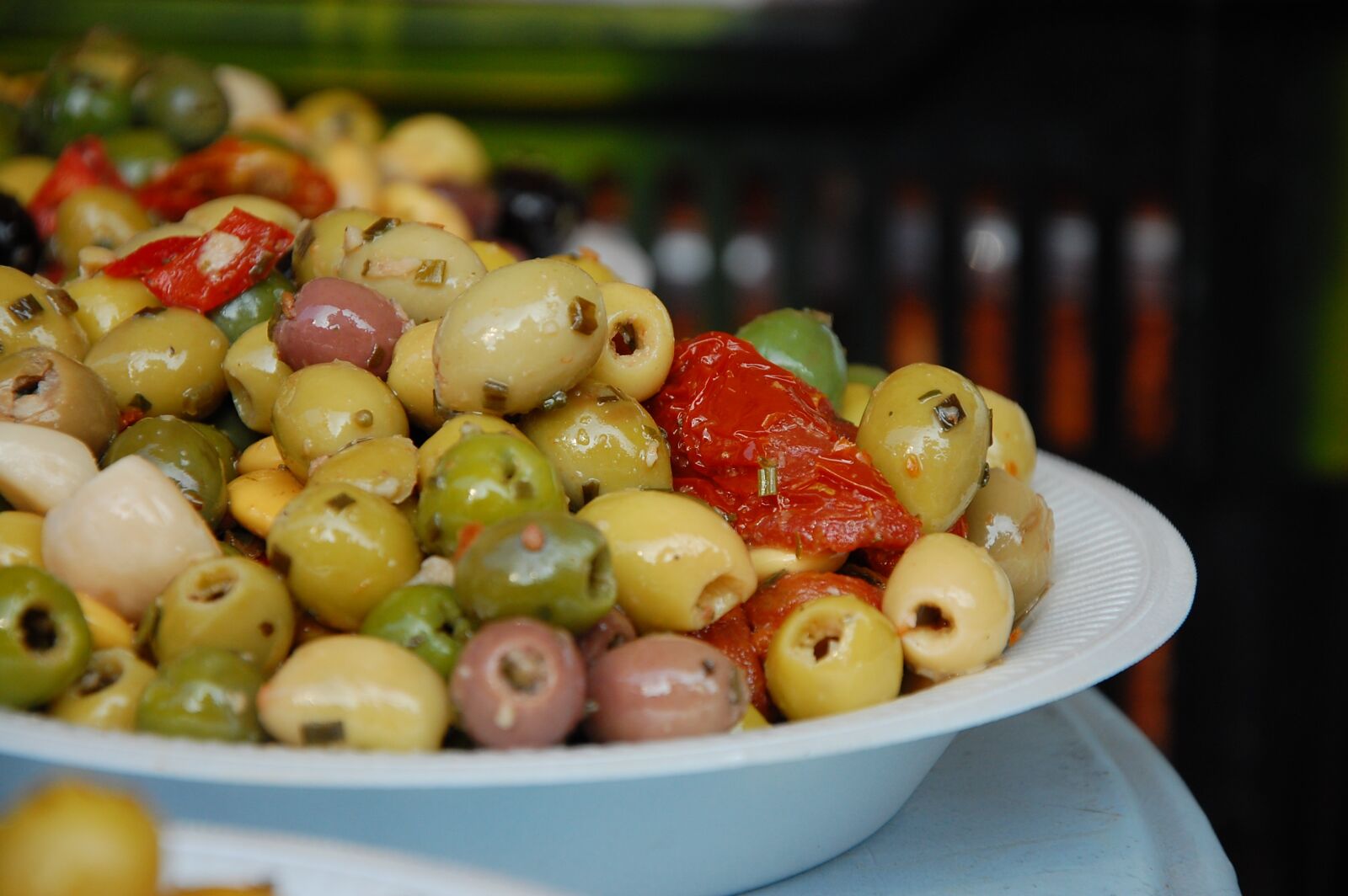 Nikon D40 sample photo. Market, olives, orient photography