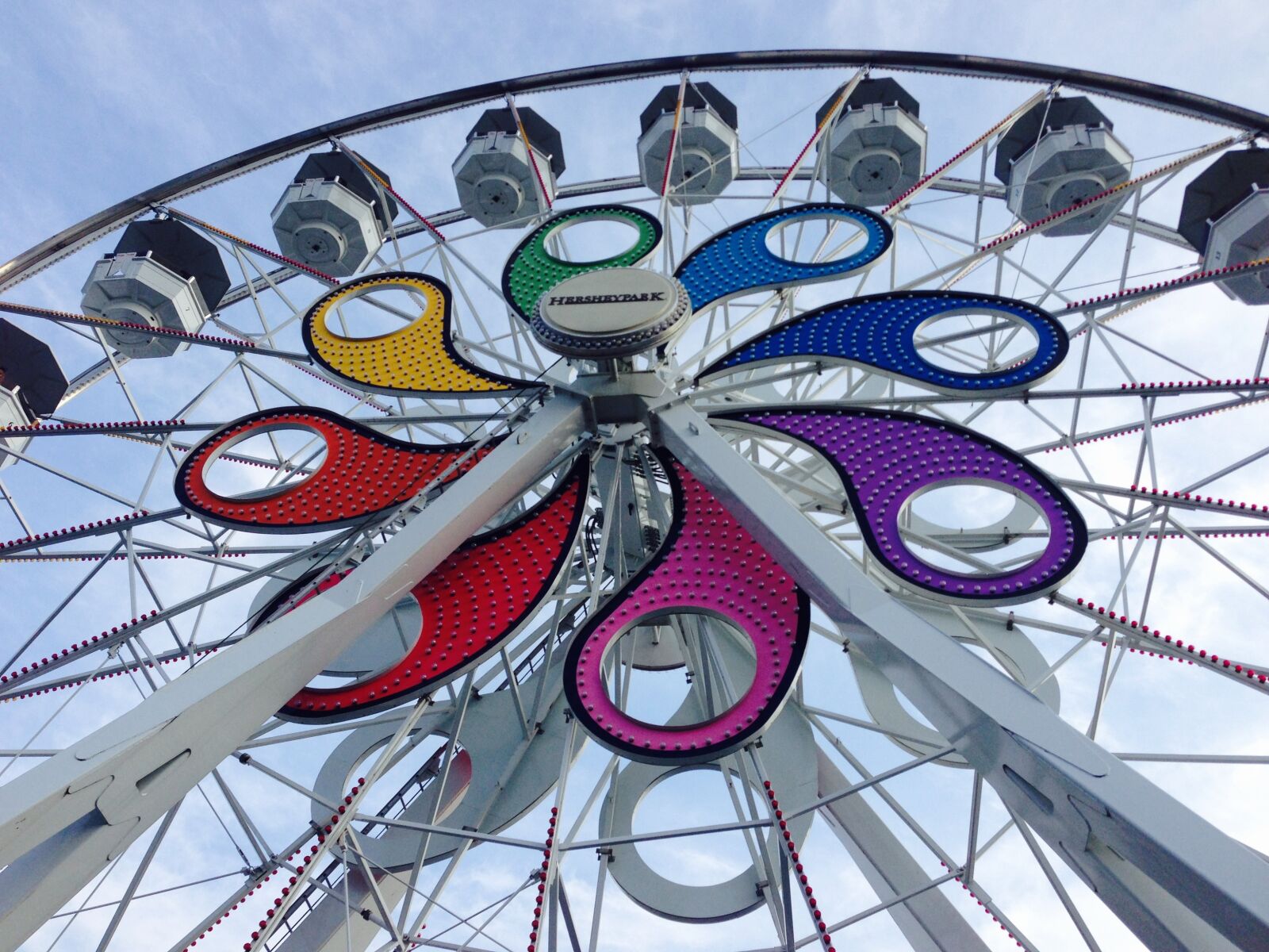 Apple iPhone 5 sample photo. Ferris wheel, theme park photography