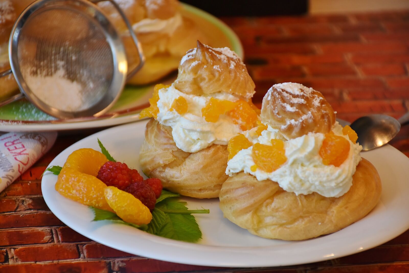 Nikon D7200 sample photo. Cream puff, pastries, bake photography