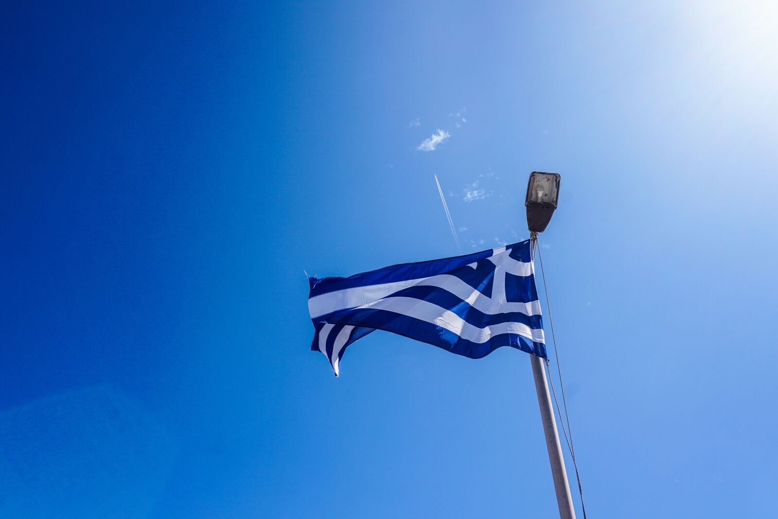 Sony a6000 sample photo. Flag, greece, greek photography