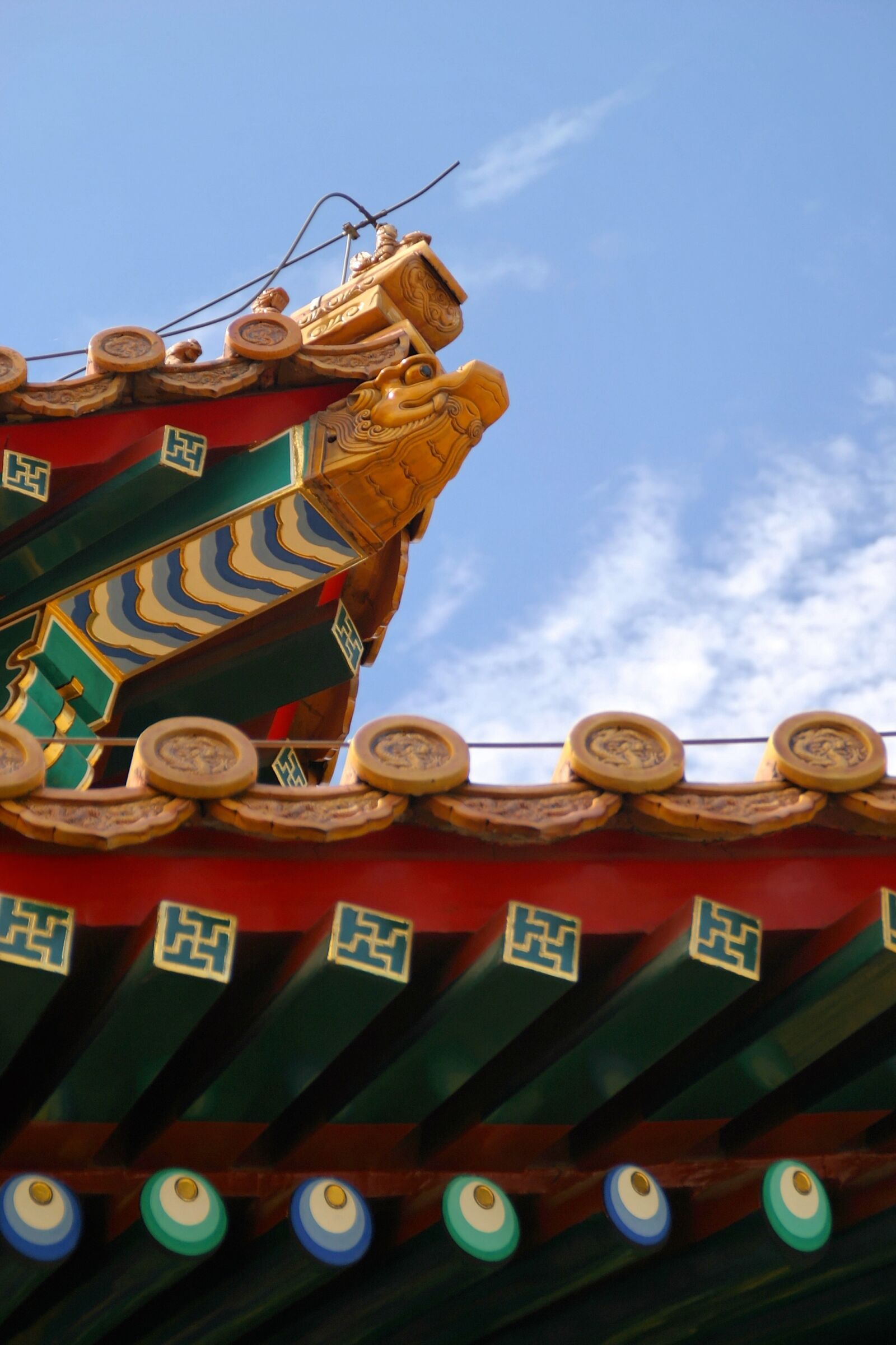Canon EOS 10D sample photo. Roof, china, dragon photography